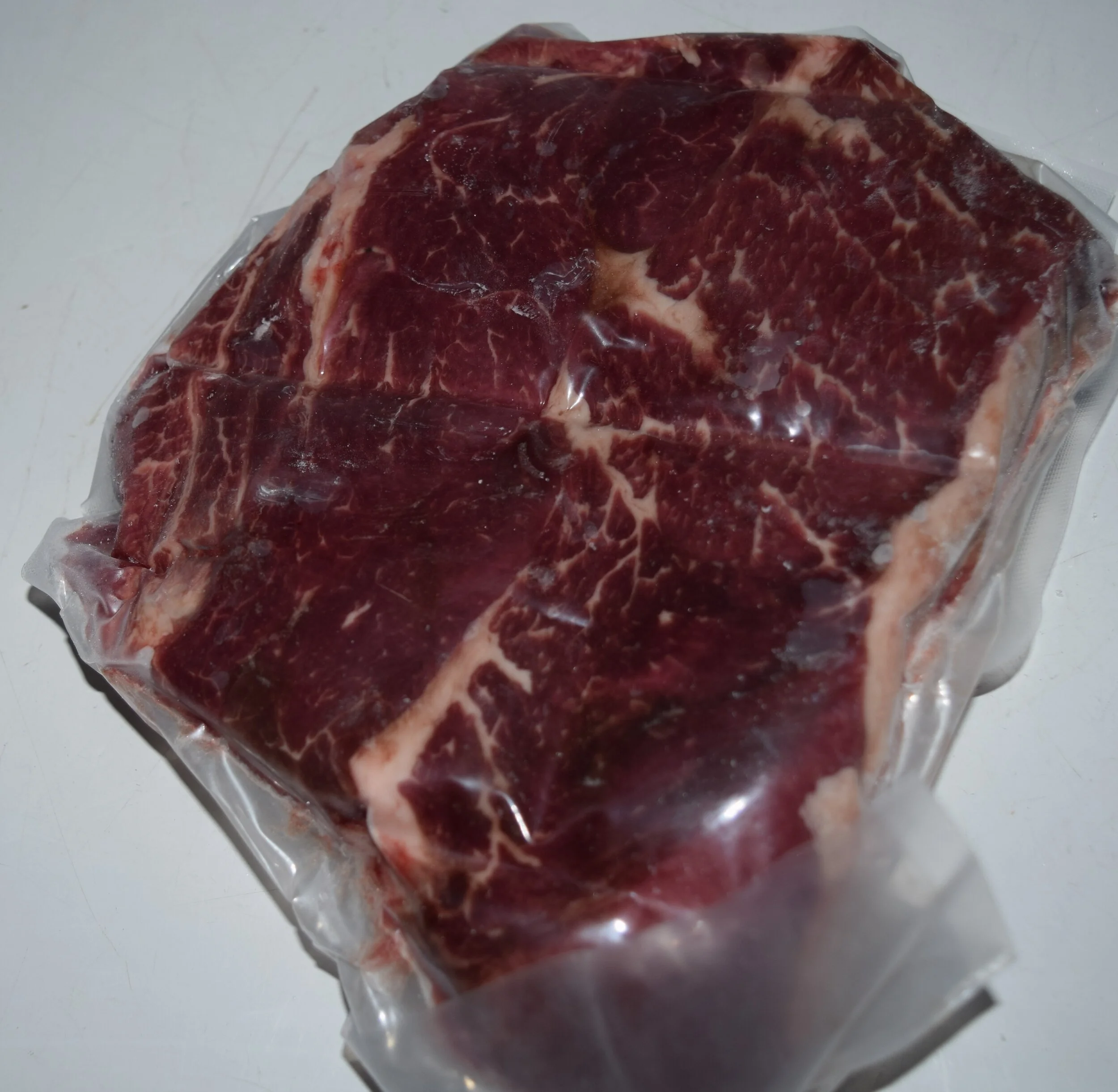 Pre-packaged Angus Steak, Chuck Eye from Mahoning Creek Farm in Smicksburg, PA.