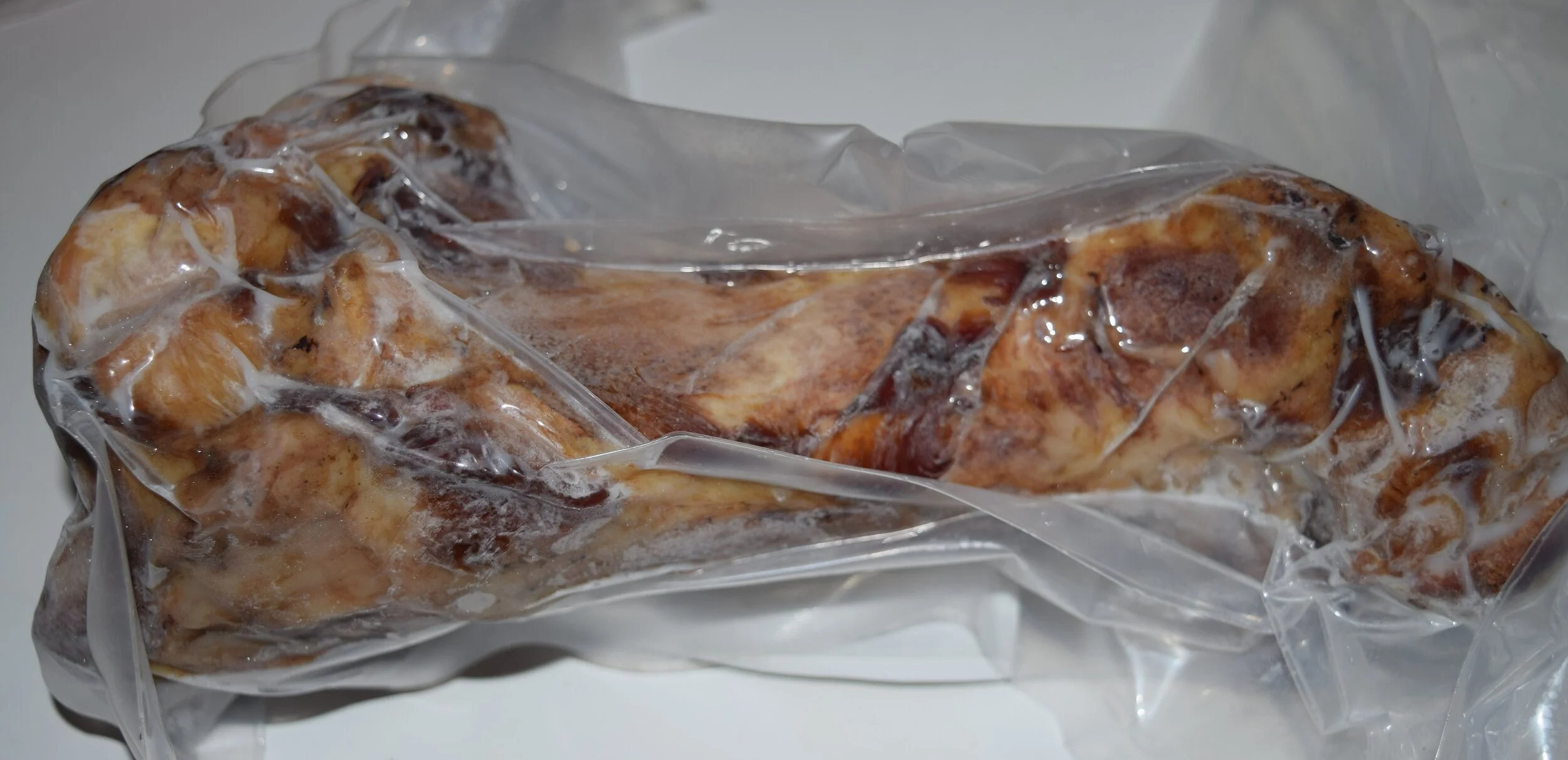 Pre-packaged Pork Dog Bones from Mahoning Creek Farm in Smicksburg, PA.