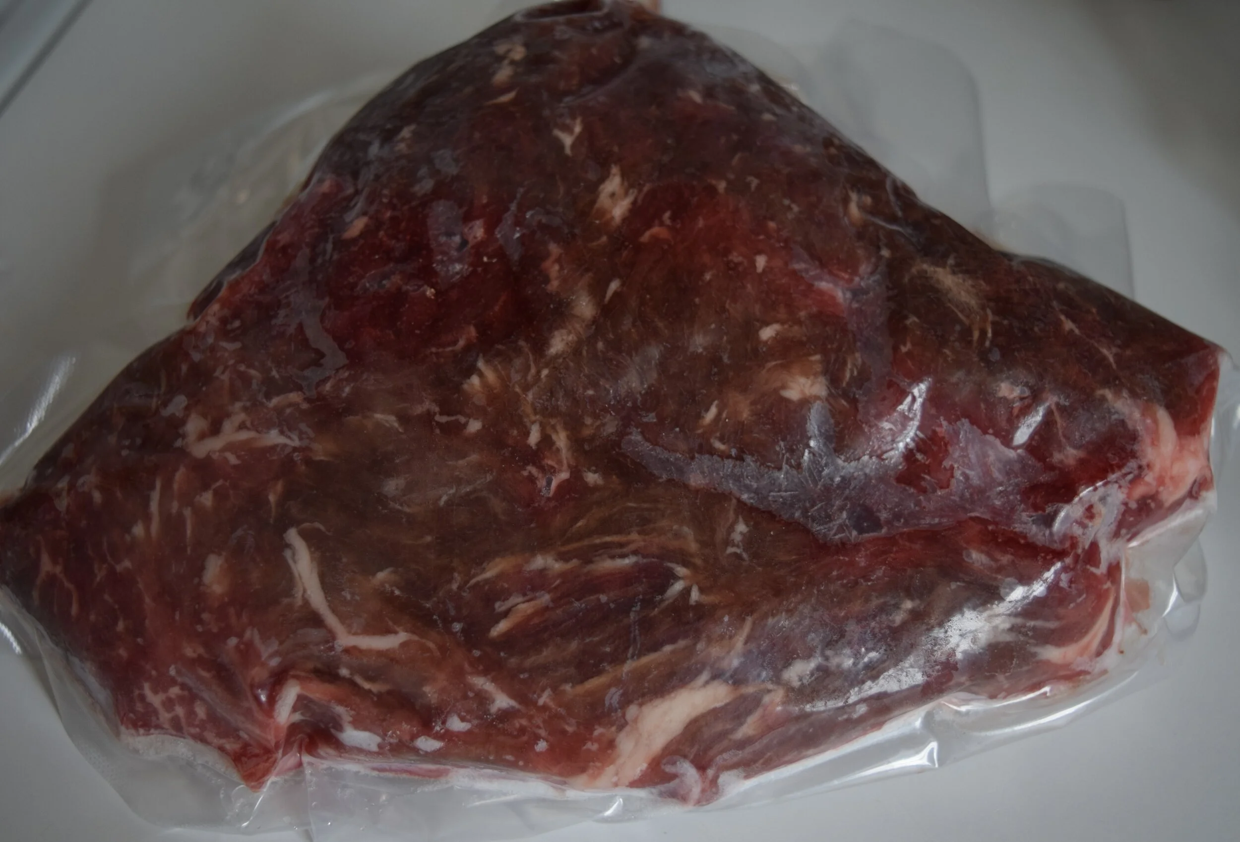 Pre-packaged Angus Chipped Steak from Mahoning Creek Farm in Smicksburg, PA.