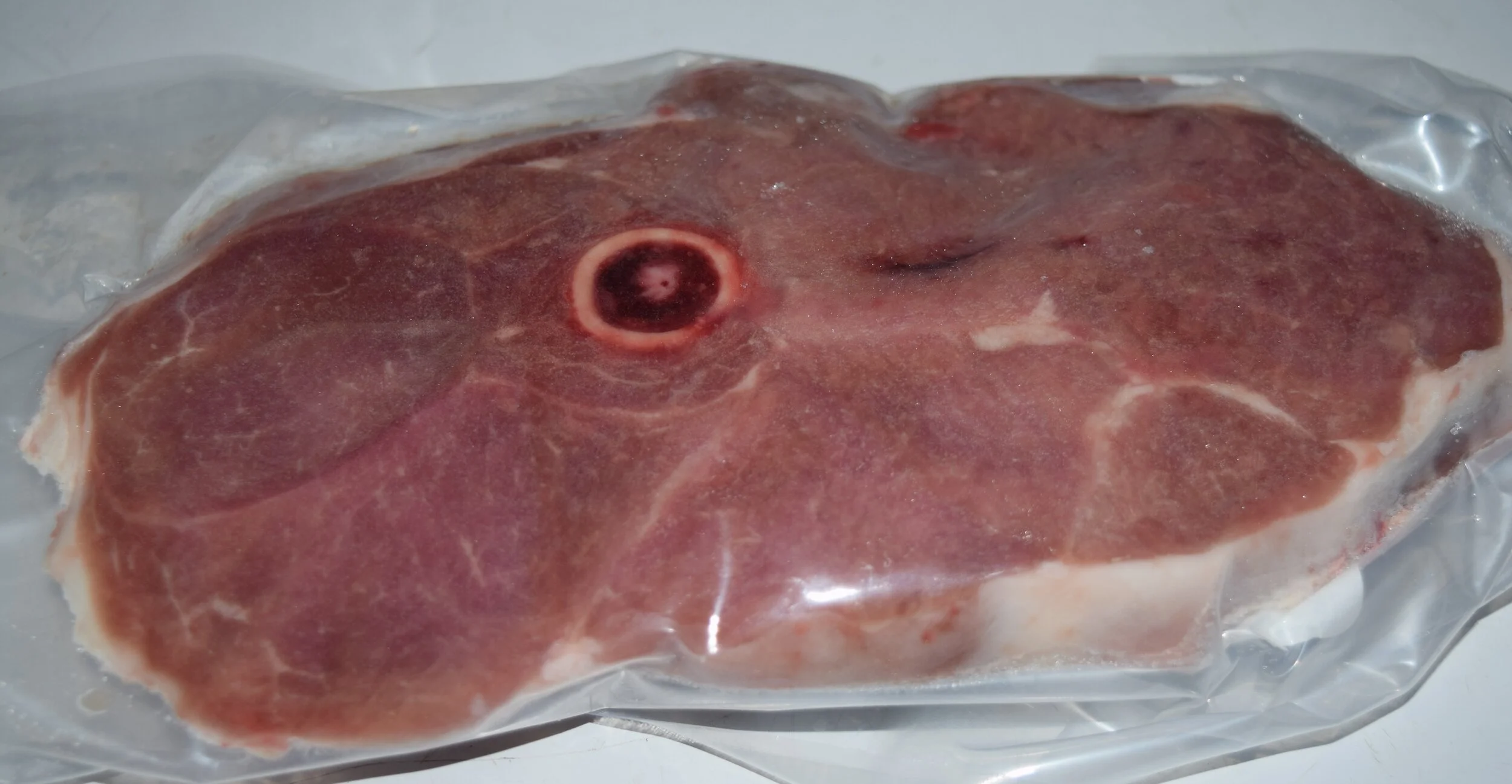 Pre-packaged Lamb, Leg Steaks from Mahoning Creek Farm in Smicksburg, PA.