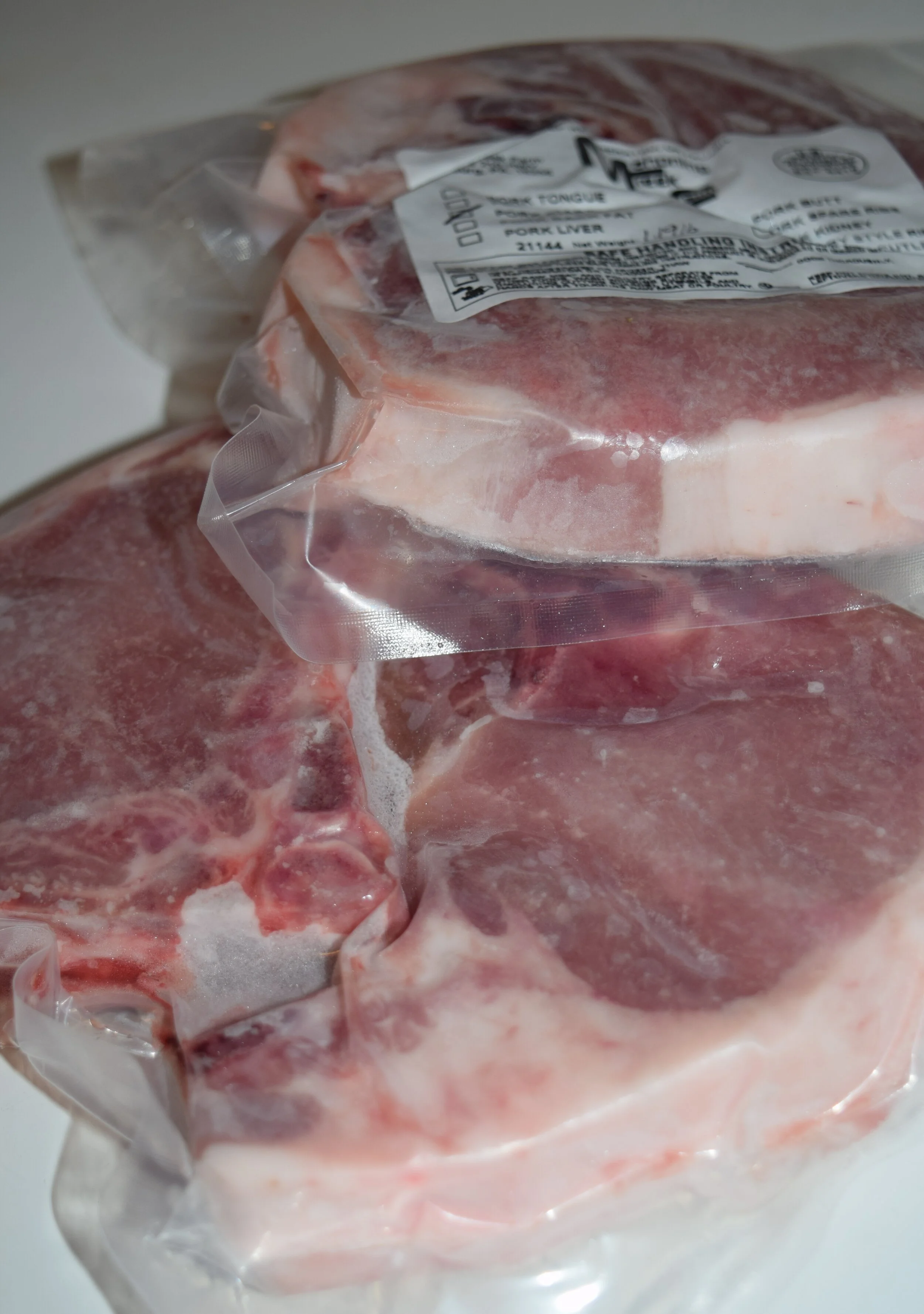 Pre-packaged Pork Chops, Center Cut 1" thick (2 pk) from Mahoning Creek Farm in Smicksburg, PA.