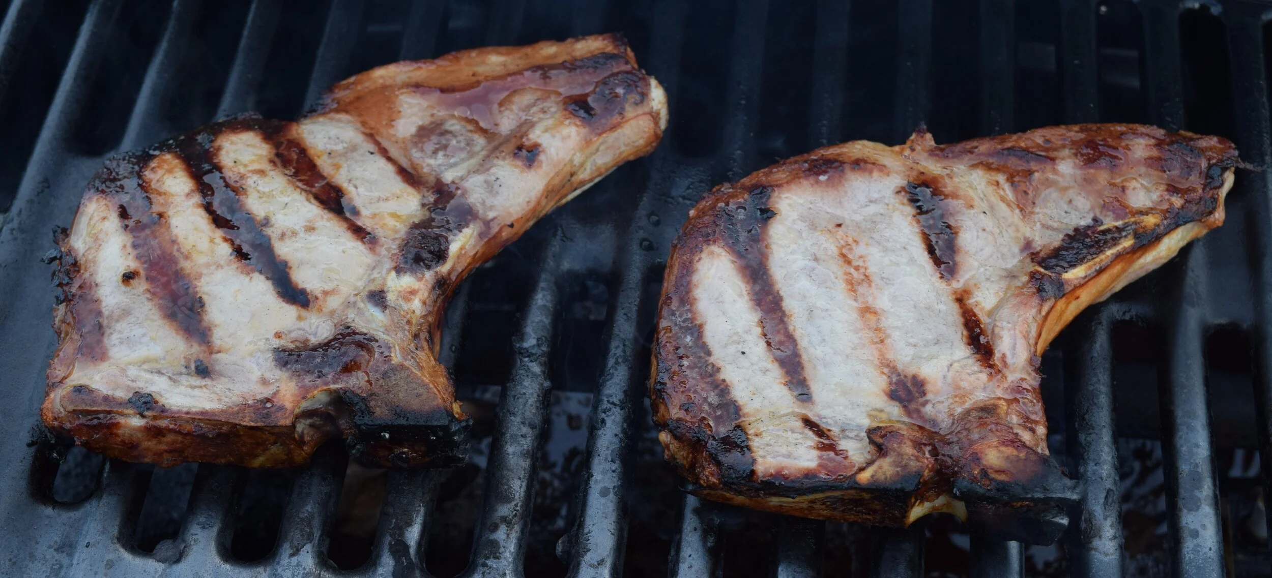 Pre-packaged Pork Chops, Center Cut Regular thickness (2 pack) from Mahoning Creek Farm in Smicksburg, PA.