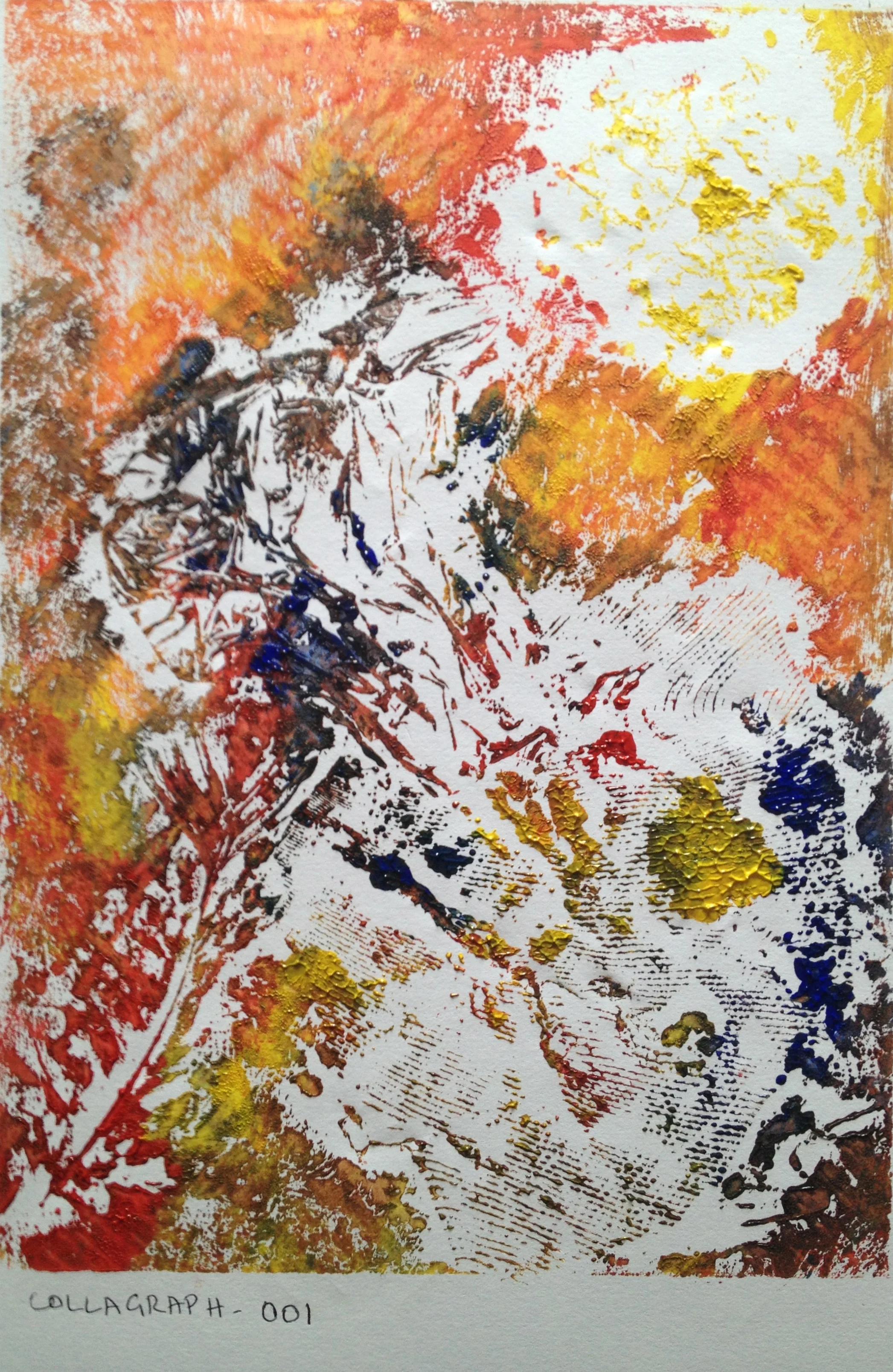 Untitled Collagraph Print on Paper 42 x 59.4 cms 2013