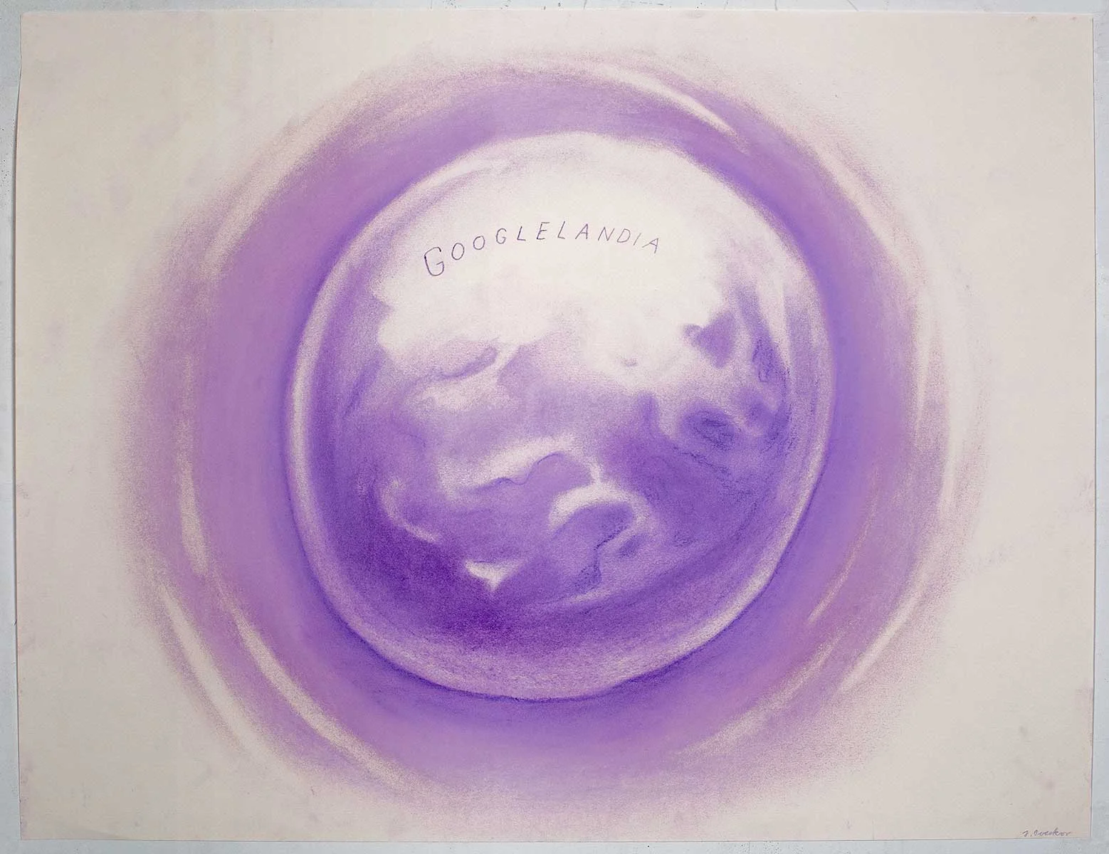 Untitled Drawing, Pastel on acid free paper, 15 x23 inches