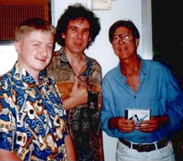 l-r CG, John Etheridge, Hank Marvin. Perth WA 1998