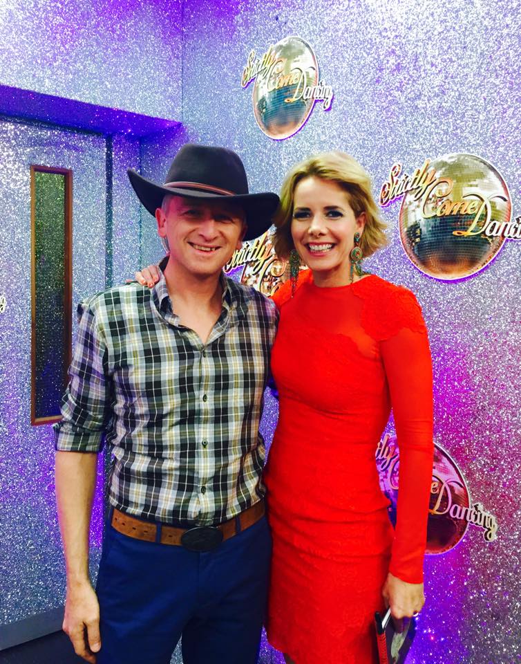 w/Darcey Bussell at filming for Strictly Come Dancing