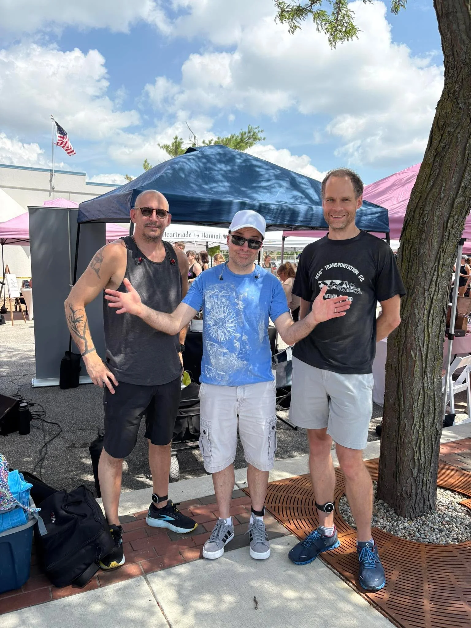 Today, we played at the YLNI Farmers Market in Fort Wayne!  Our next gig is on August 16th at the Fort Wayne Farmers Market at 1620 Broadway in Fort Wayne! (Yes, a different farmers market). We&rsquo;d love to see you there!  Drummer Andrew was sick 