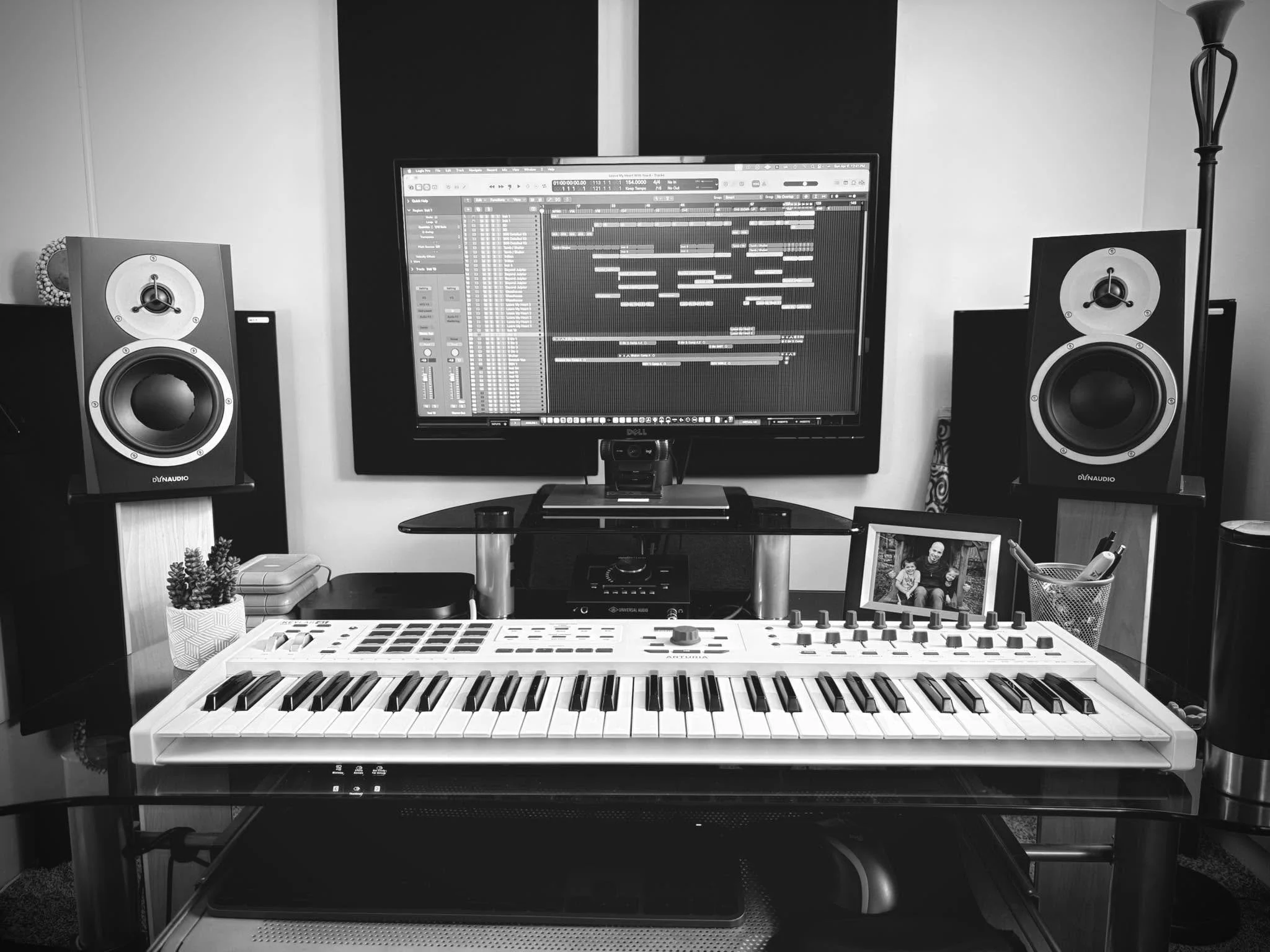 Working on a new song today.  Feels good to be back in the studio!