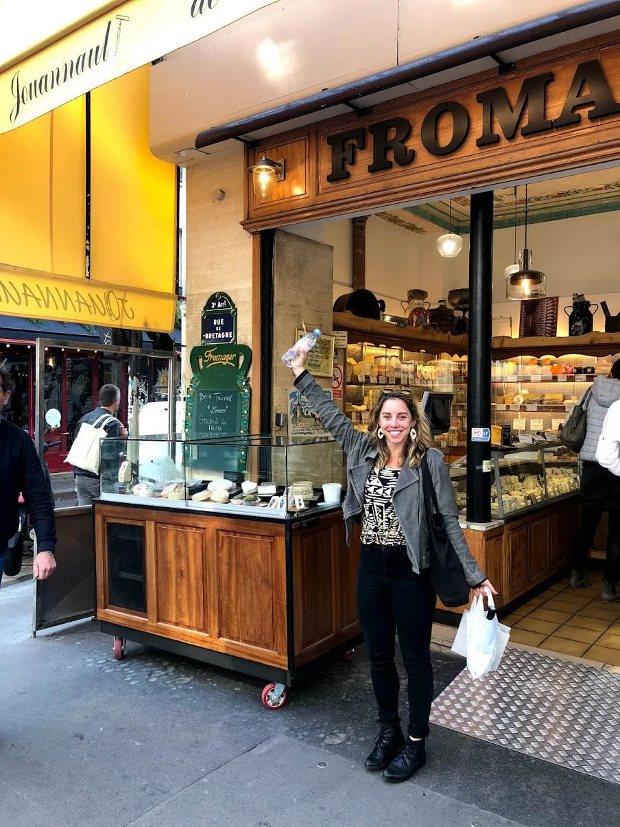 cheese shopping in paris