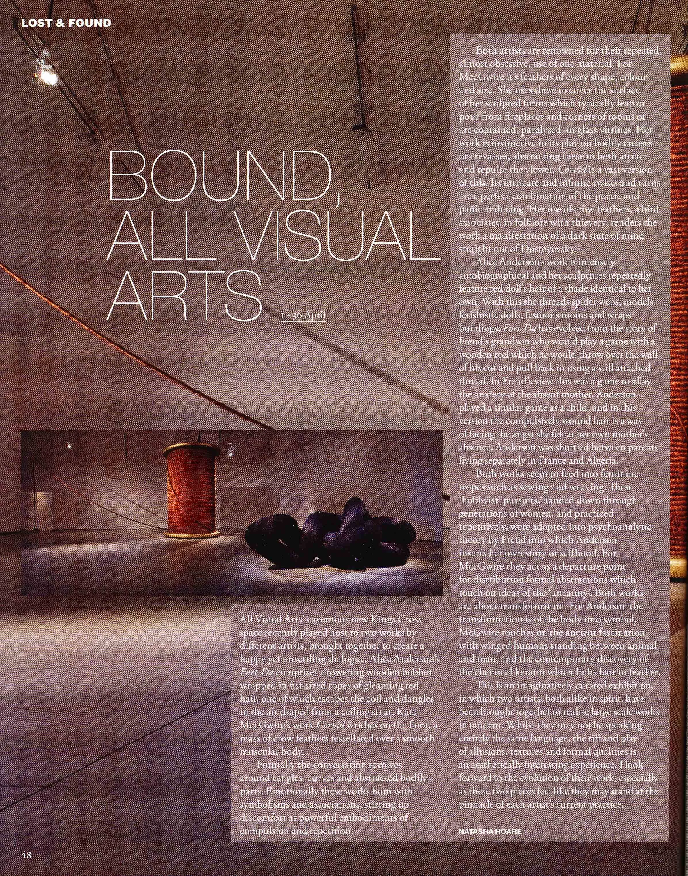 Art & Music - Kate MccGwire - Bound