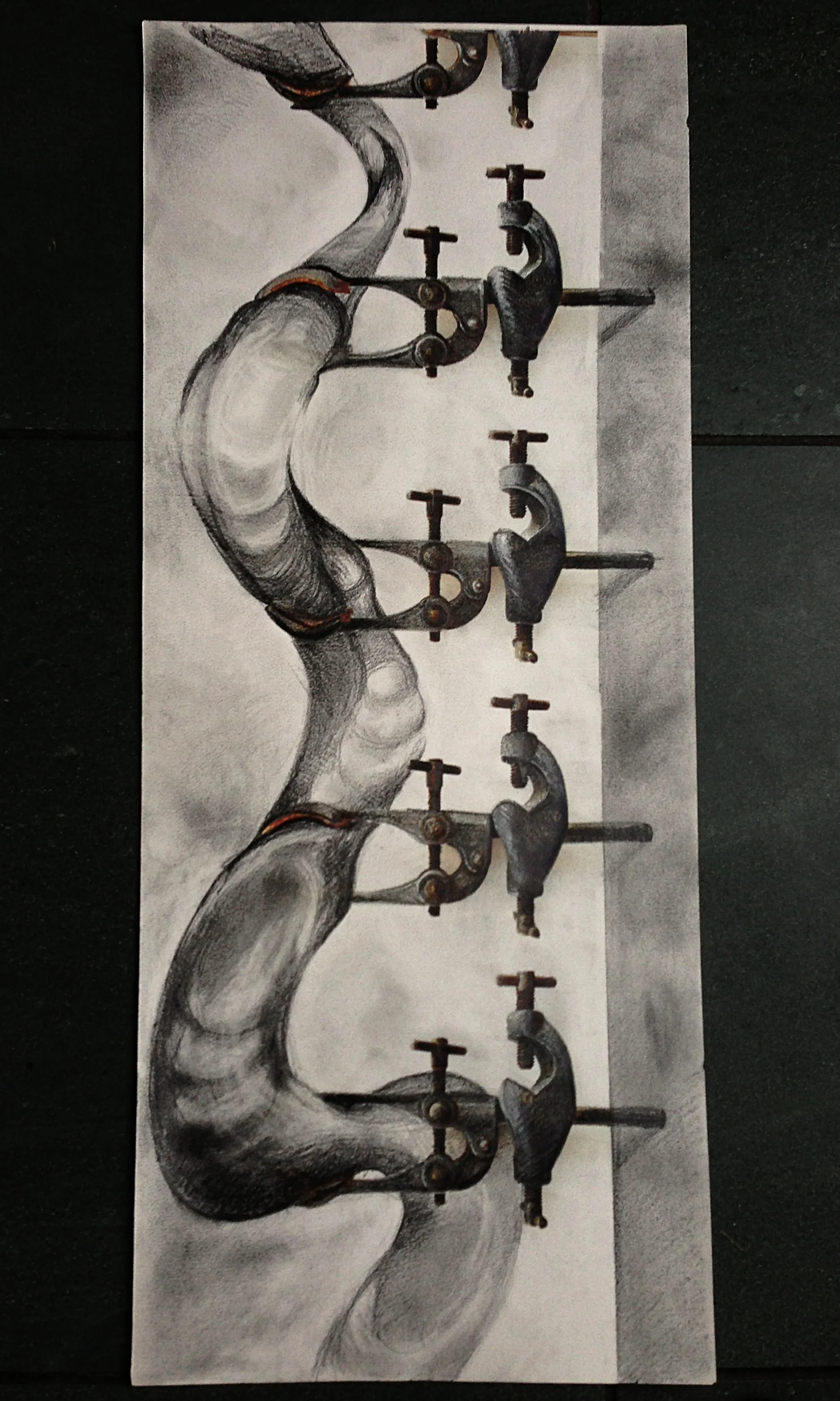 Clamp, 2013, Kate MccGwire