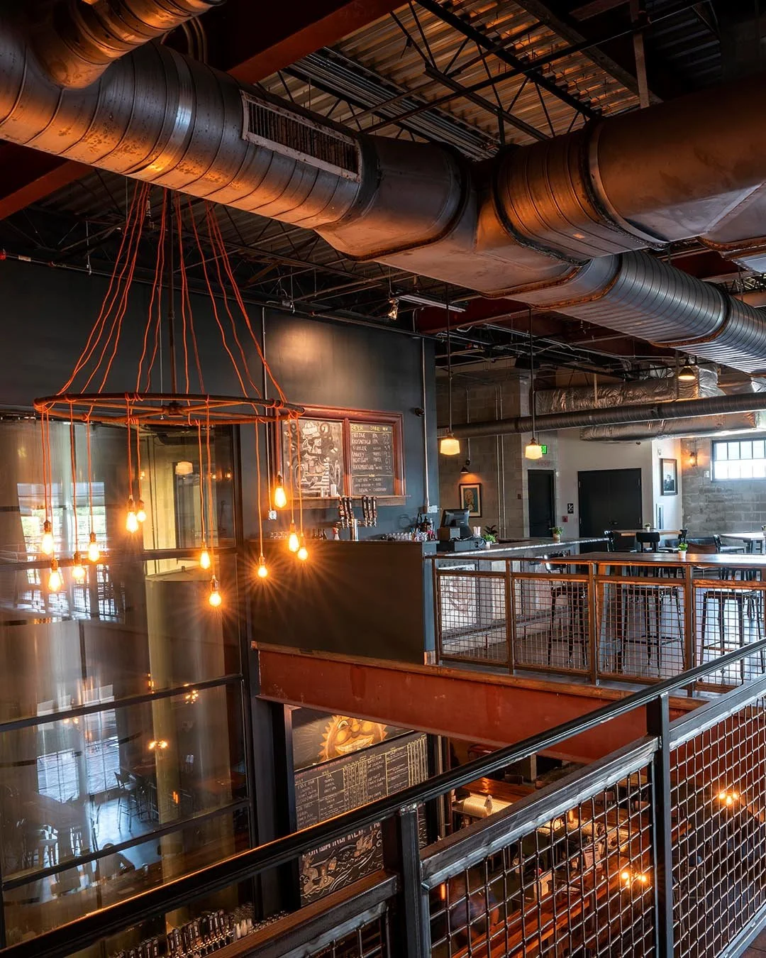 Second story loft space overlooking downtown