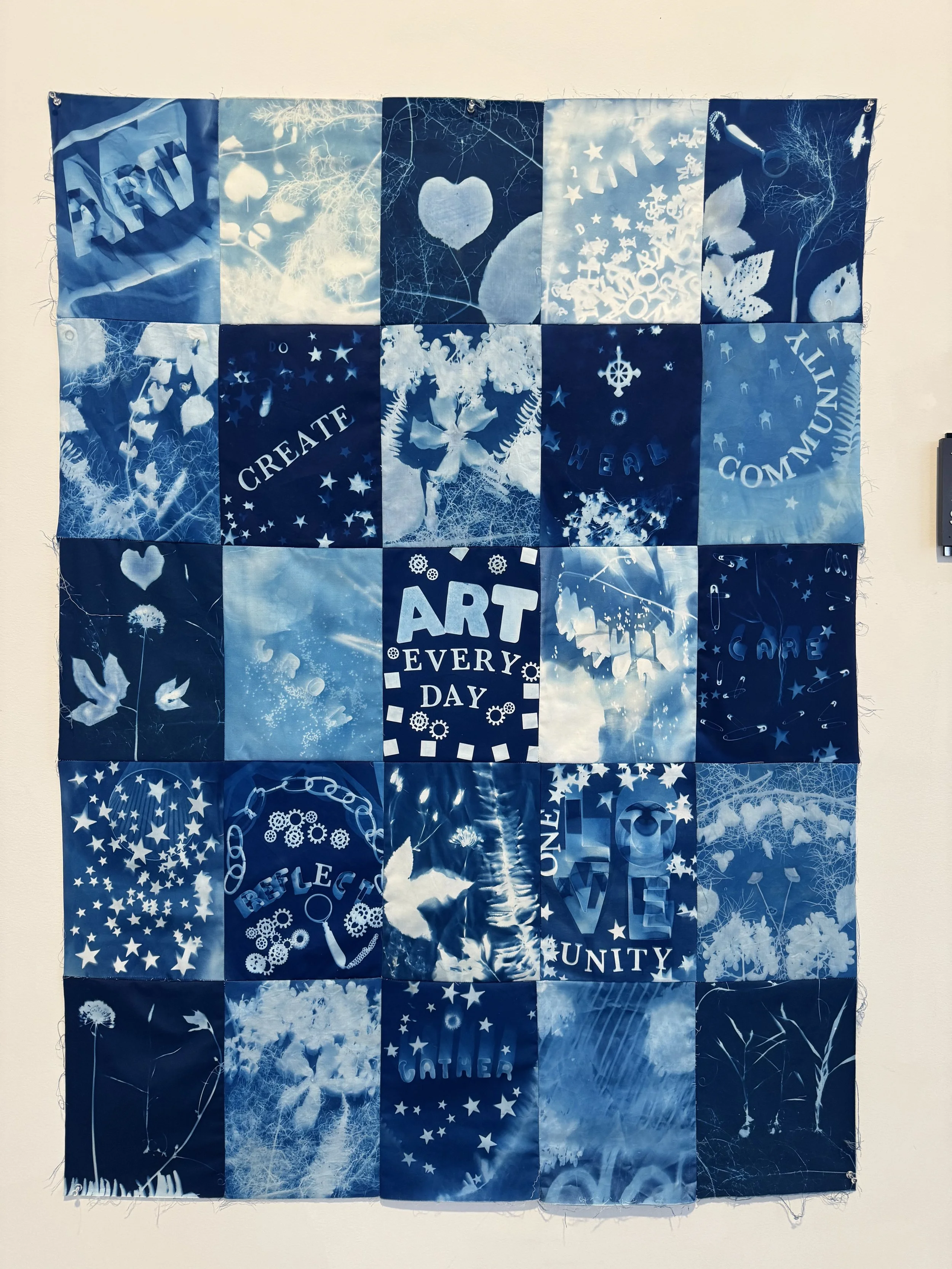 Cyanotype Printing on Fabric