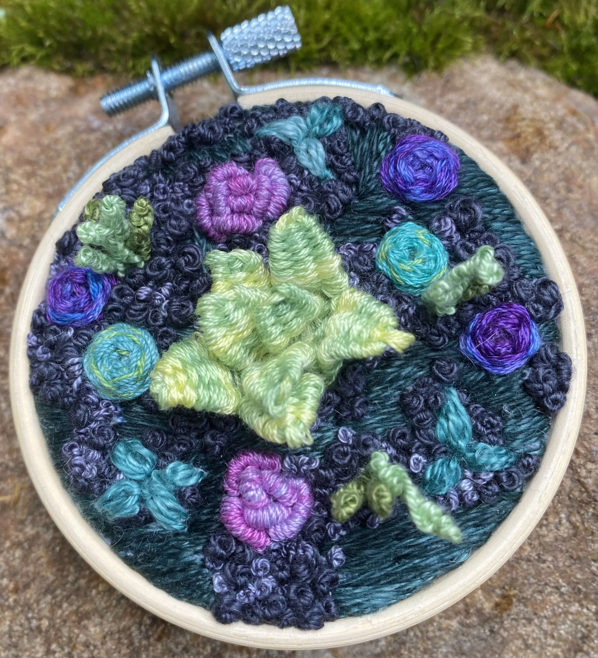 3D Embroidery: Succulent Garden