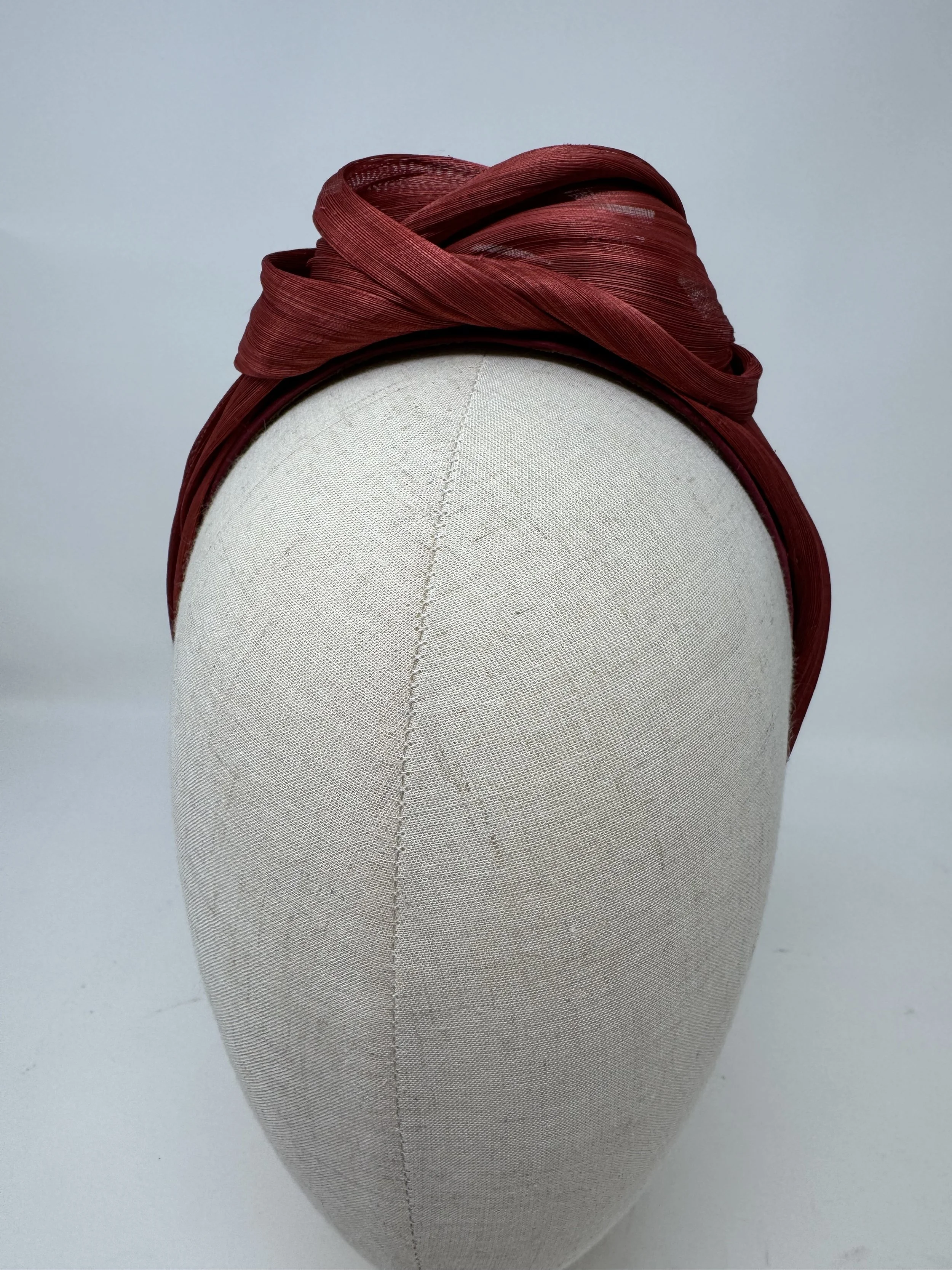 Burgundy Knot Headband