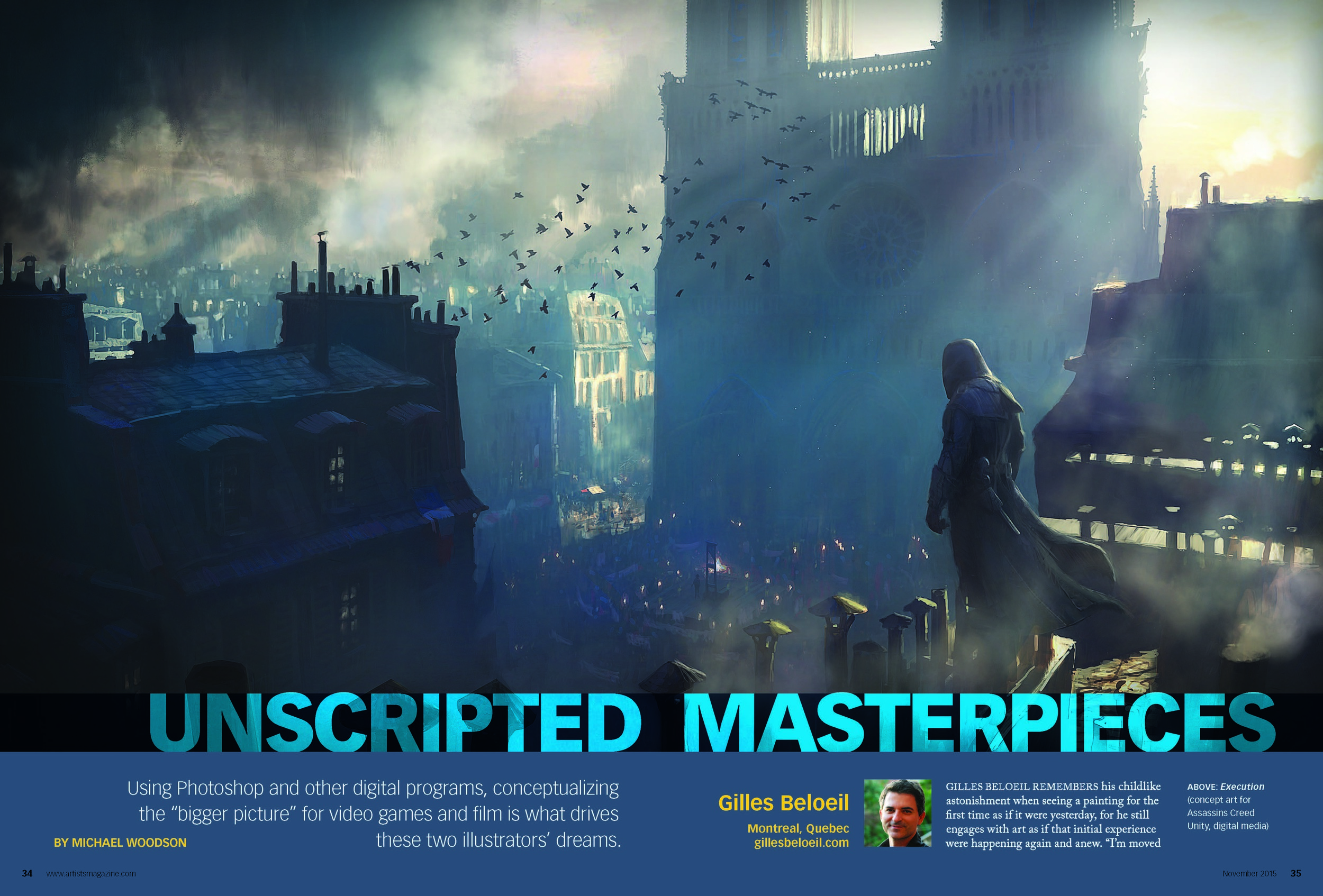 A feature article on concept art for The Artist's Magazine .