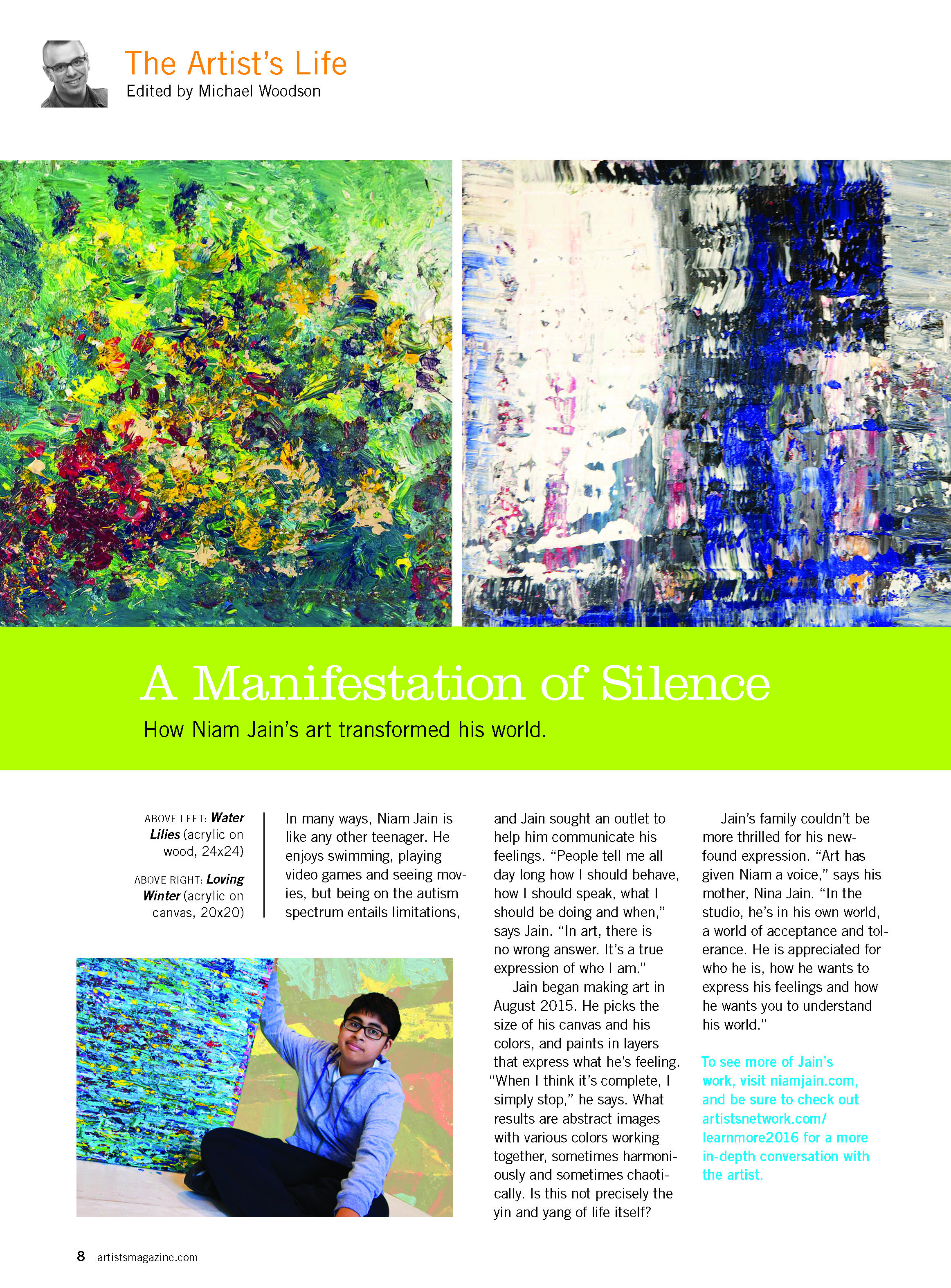 June 2016 Artist's Life Column (1/2)
