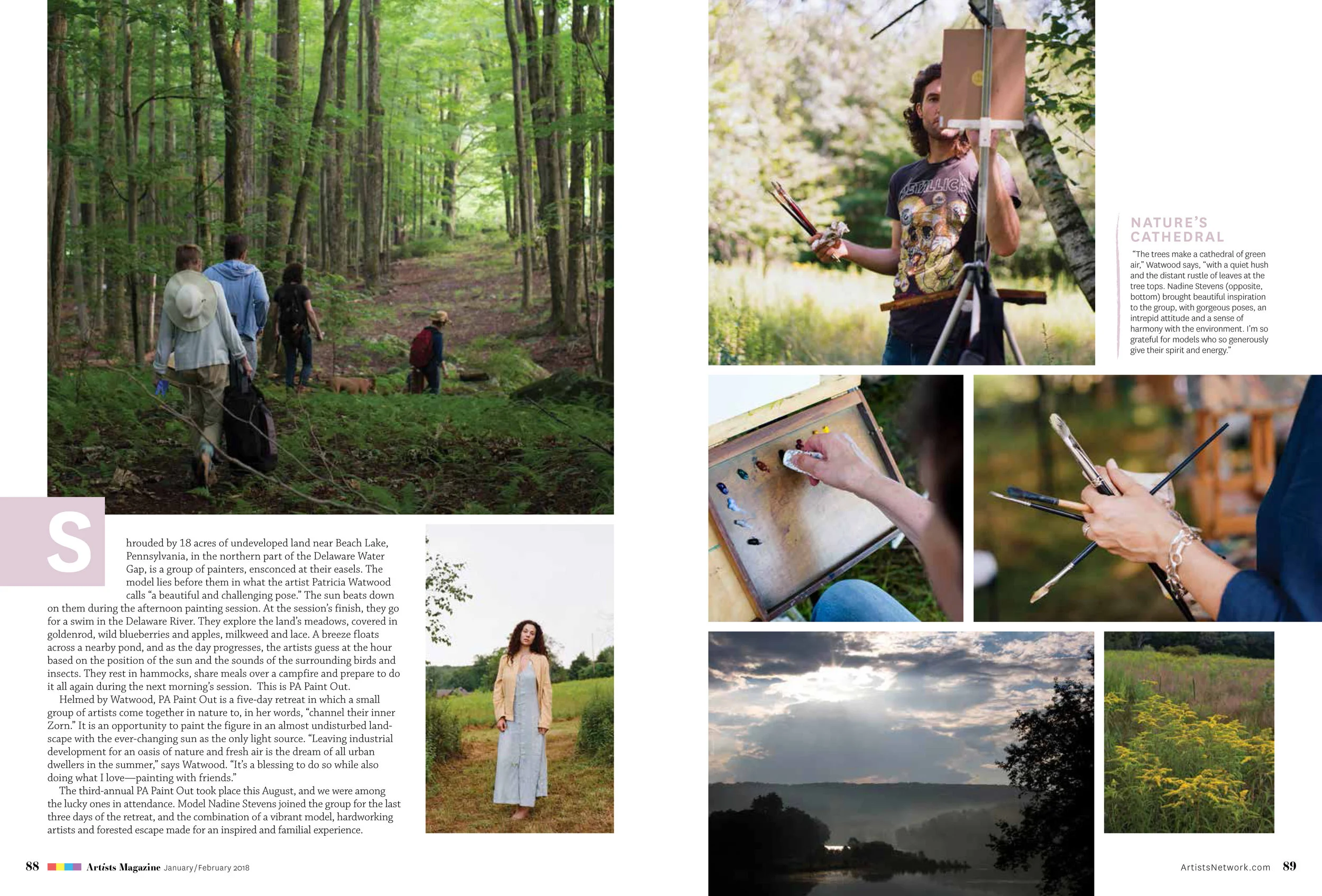 Three Meadows: Feature for Artists Magazine 's January/February 2018 issue (2/4)