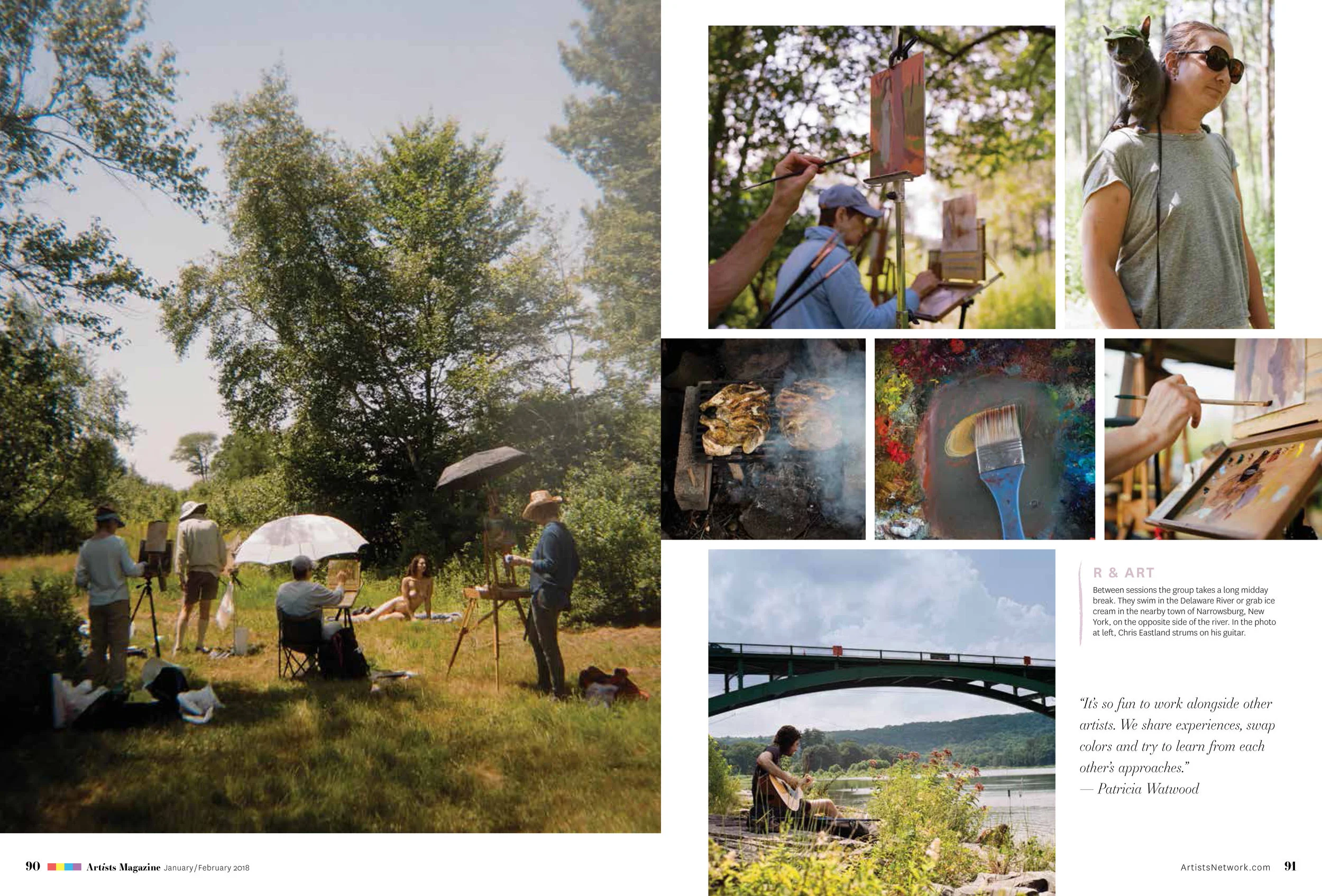 Three Meadows: Feature for Artists Magazine 's January/February 2018 issue (3/4)