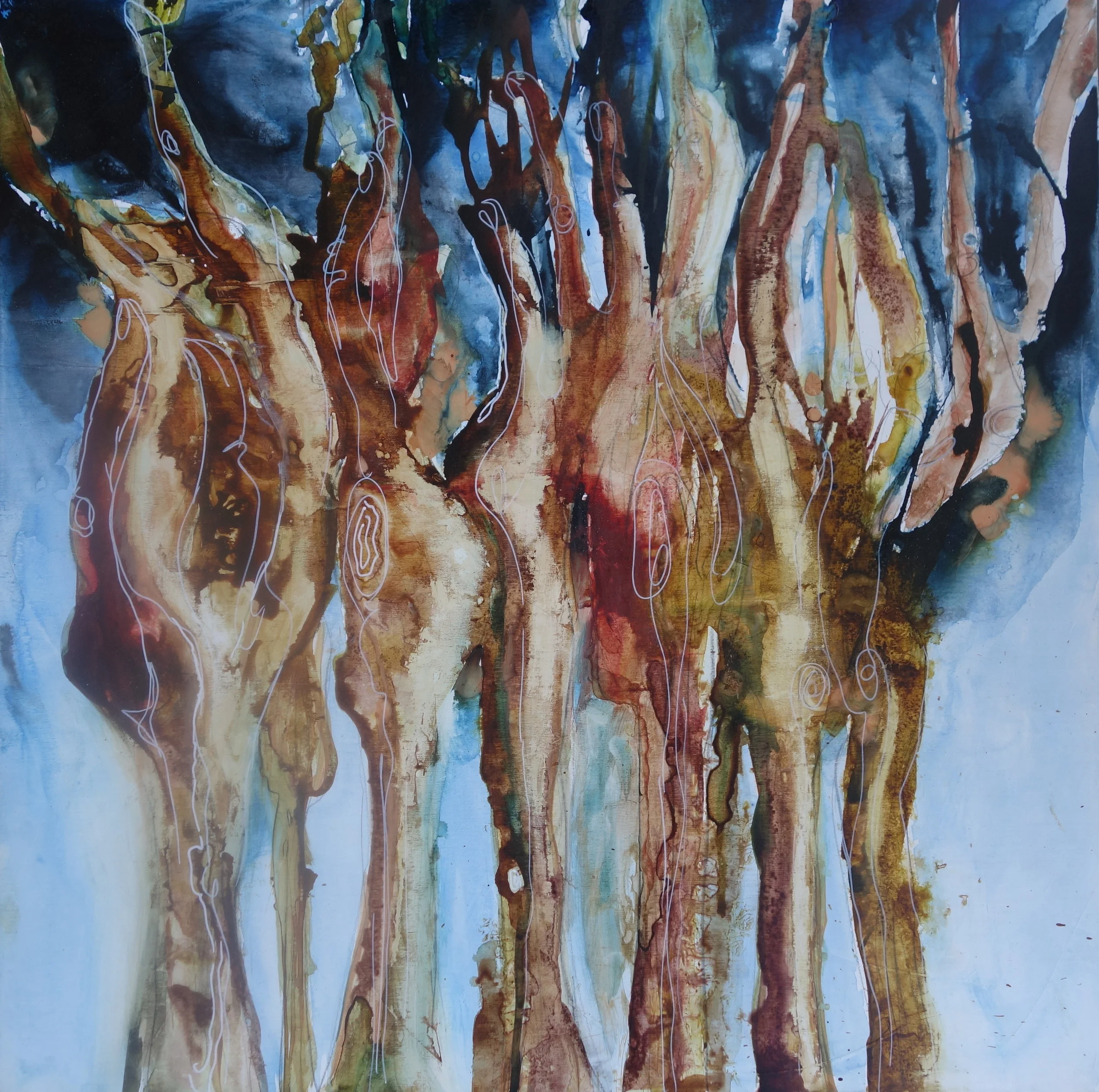 No. 36 Dancing trees (Isaiah 55:12) 24 X 24 inches