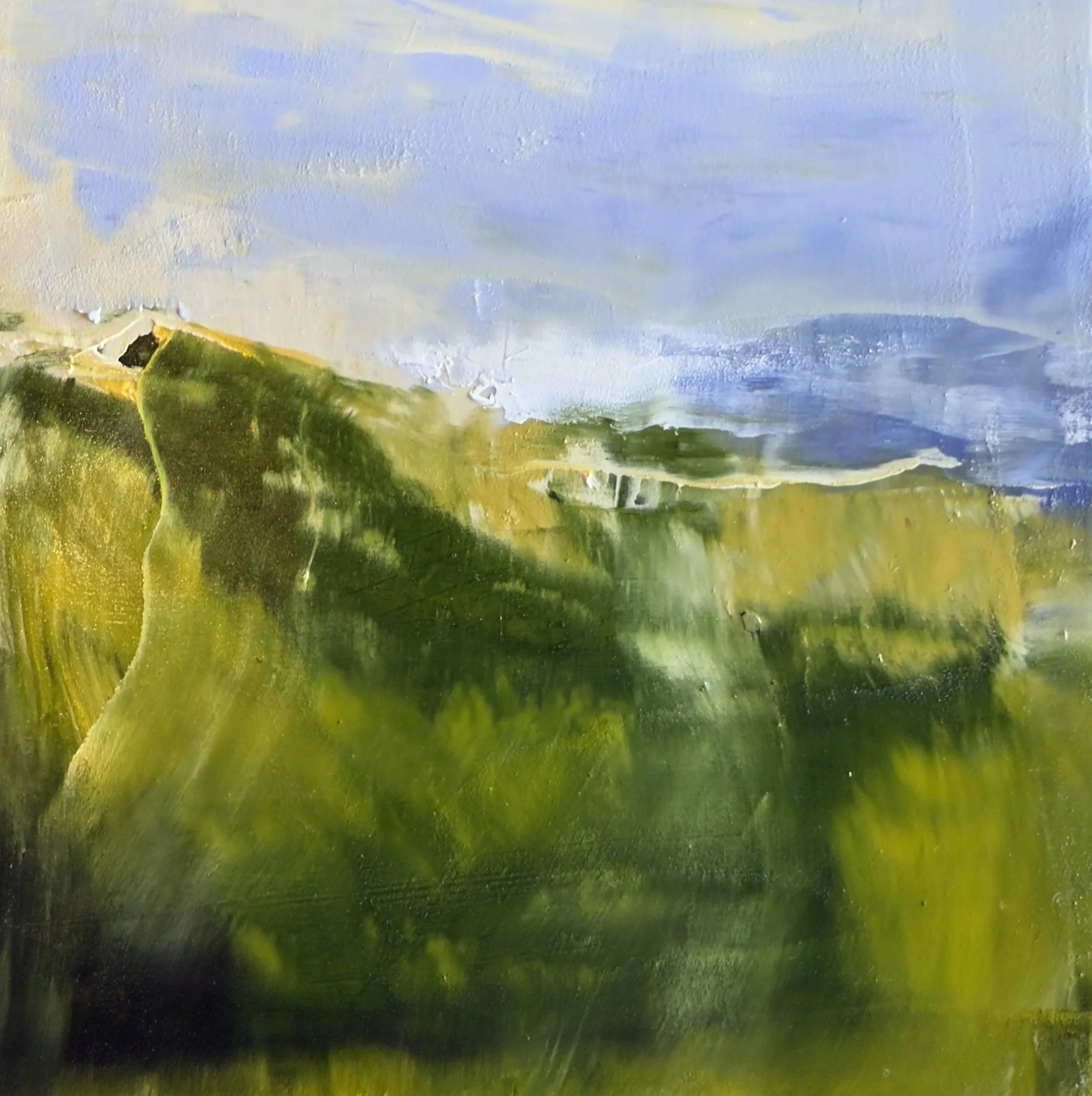 Heaven & Earth #023 (oil stick on wood) ($150 CDN)