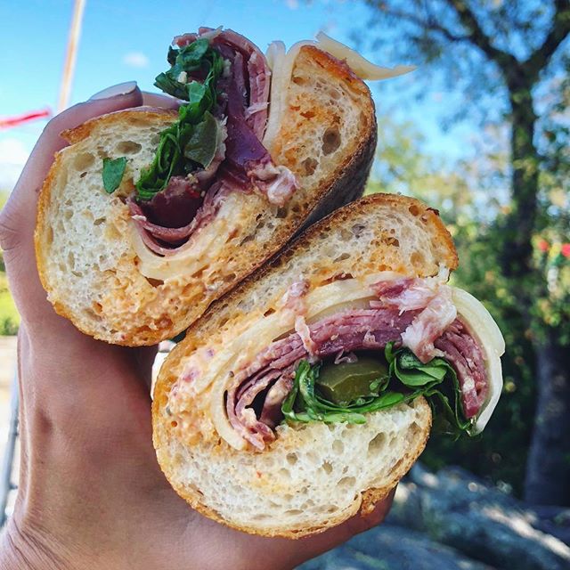 Italian sandwich from @mangia_nyc 🙌🏼🙌🏼 #lunchtime #newyorkfoodbabes