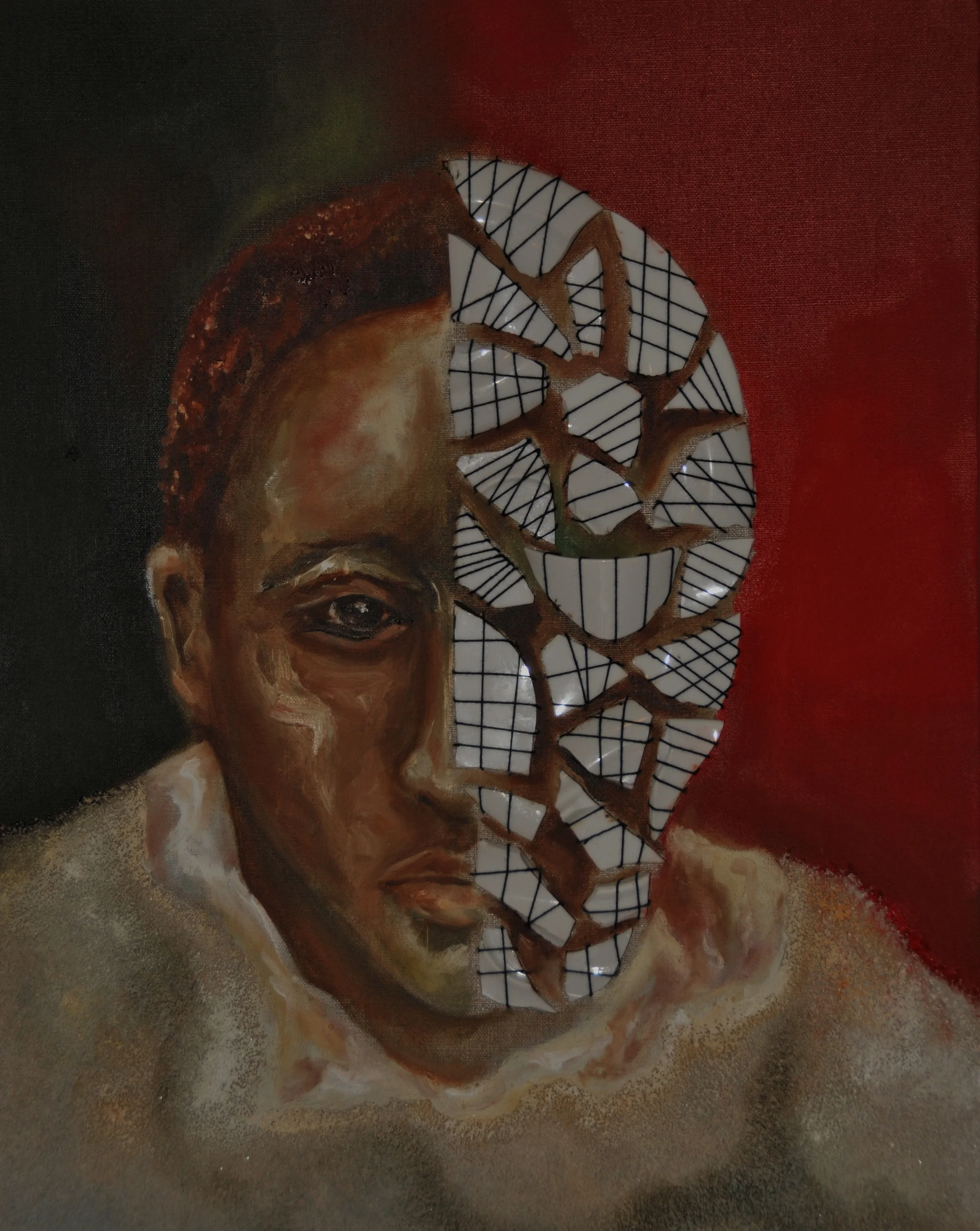 Bright Side of the Moon / Mixed media 50 x 40 cm 2012