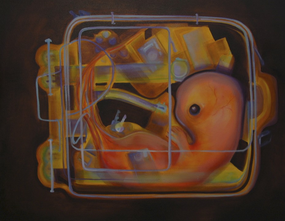  Change and Rebirth /Oil on canvas 100 x 90 cm 2009 