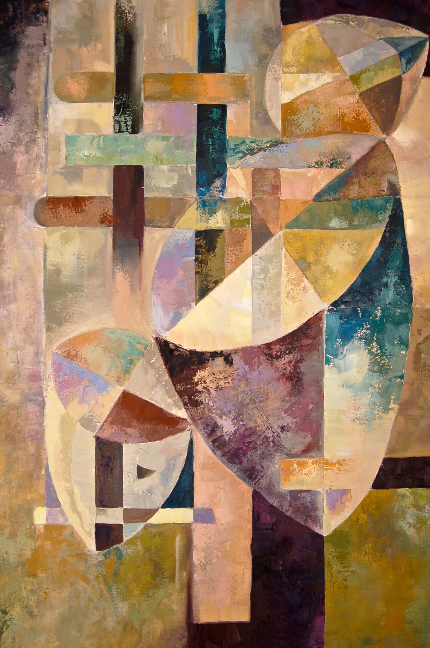 Geo-me-trio /Oil on canvas 120x 100 cm 2004