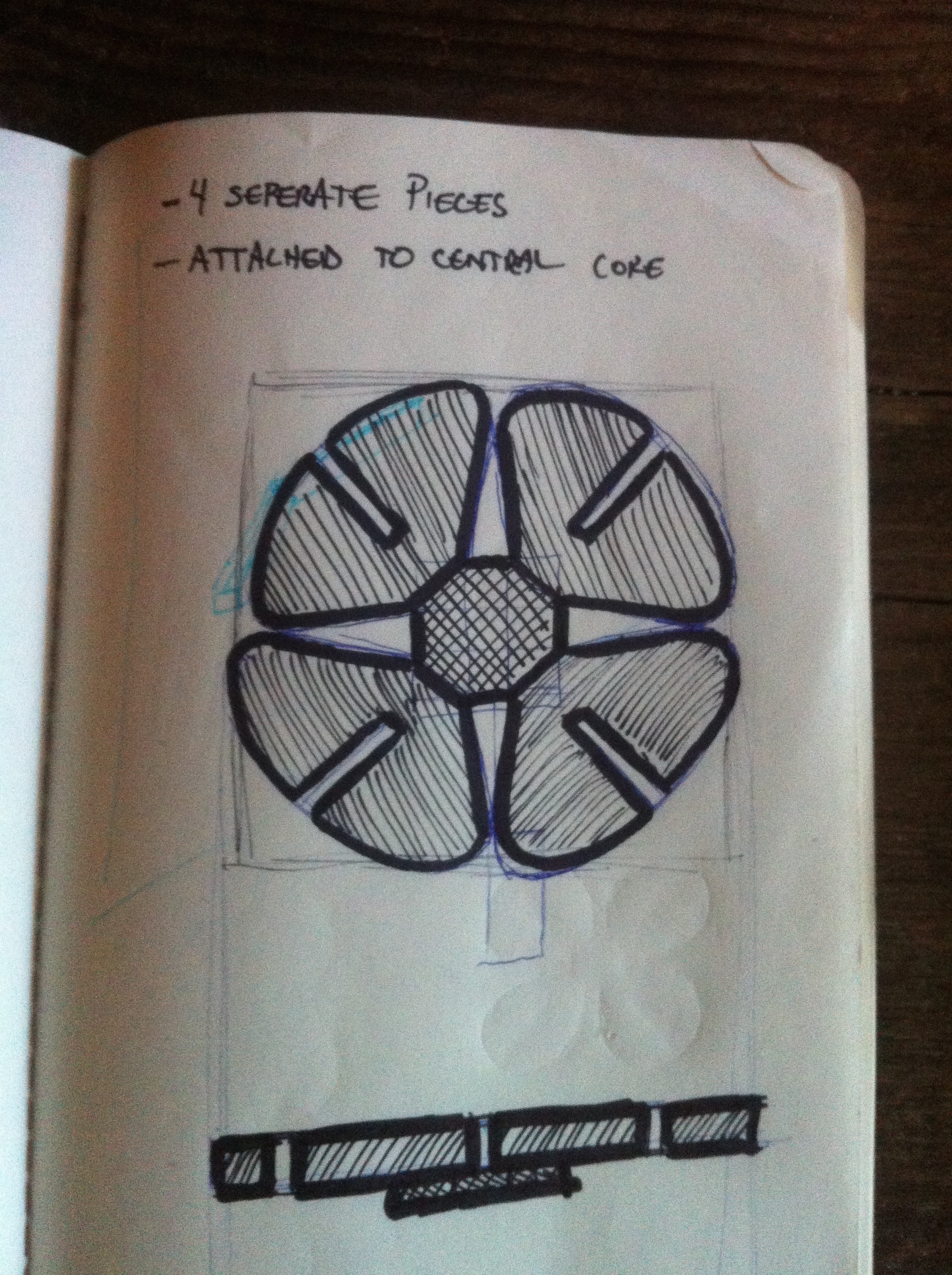 design sketch that took me to the final process. 
