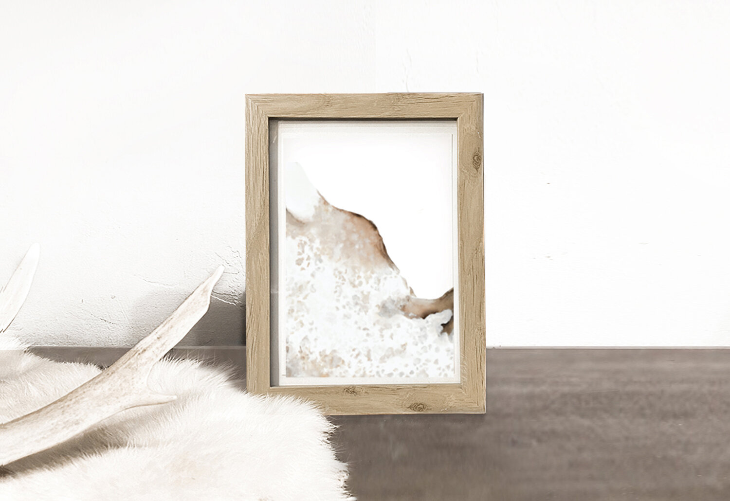 FRAMED PRINTS: ABSTRACT COWHIDE I