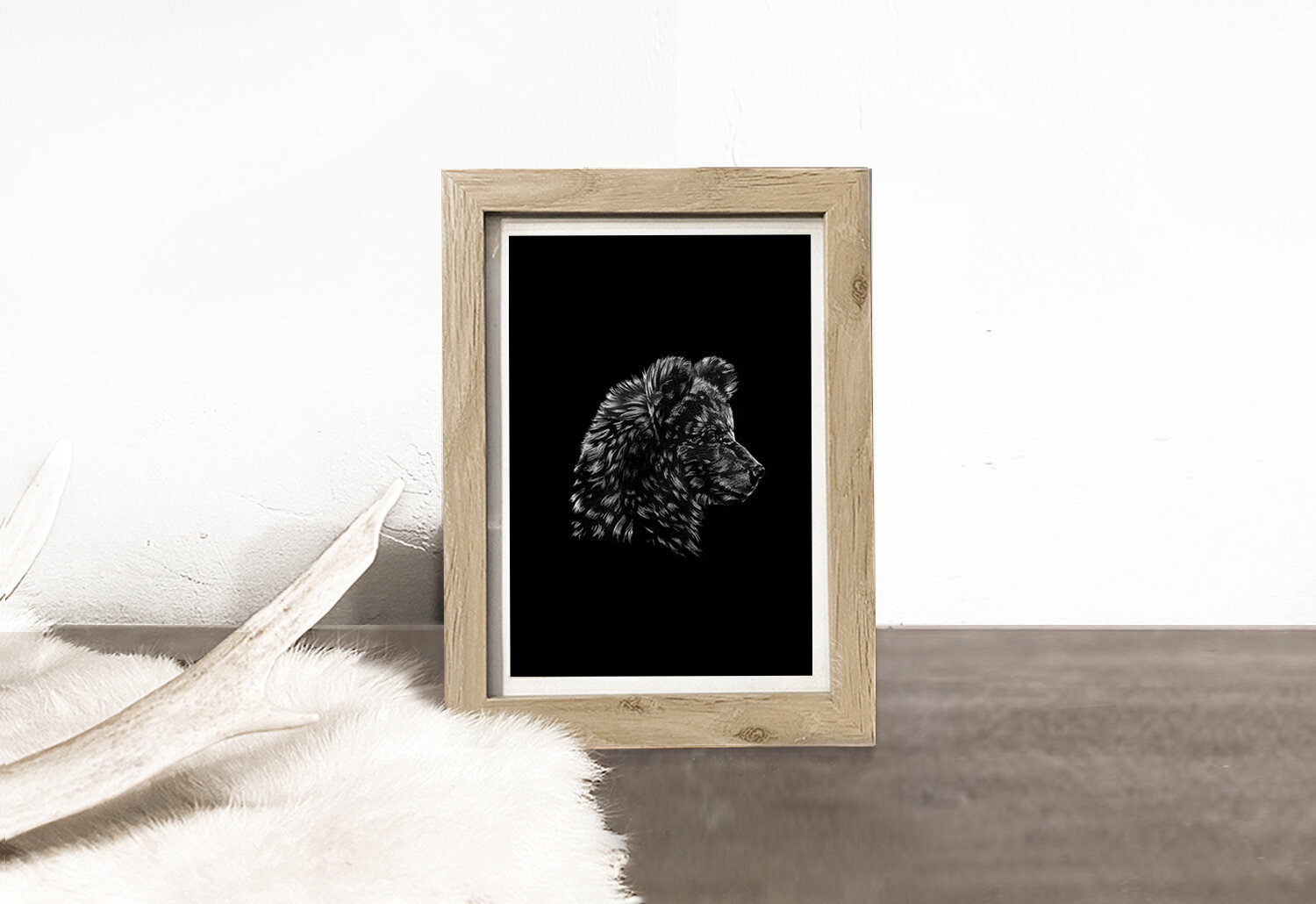 FRAMED PRINT: BEAR