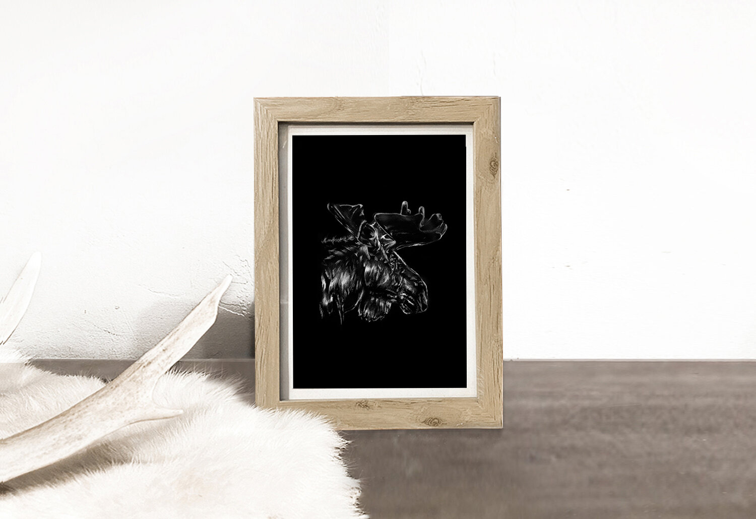 FRAMED PRINT: MOOSE