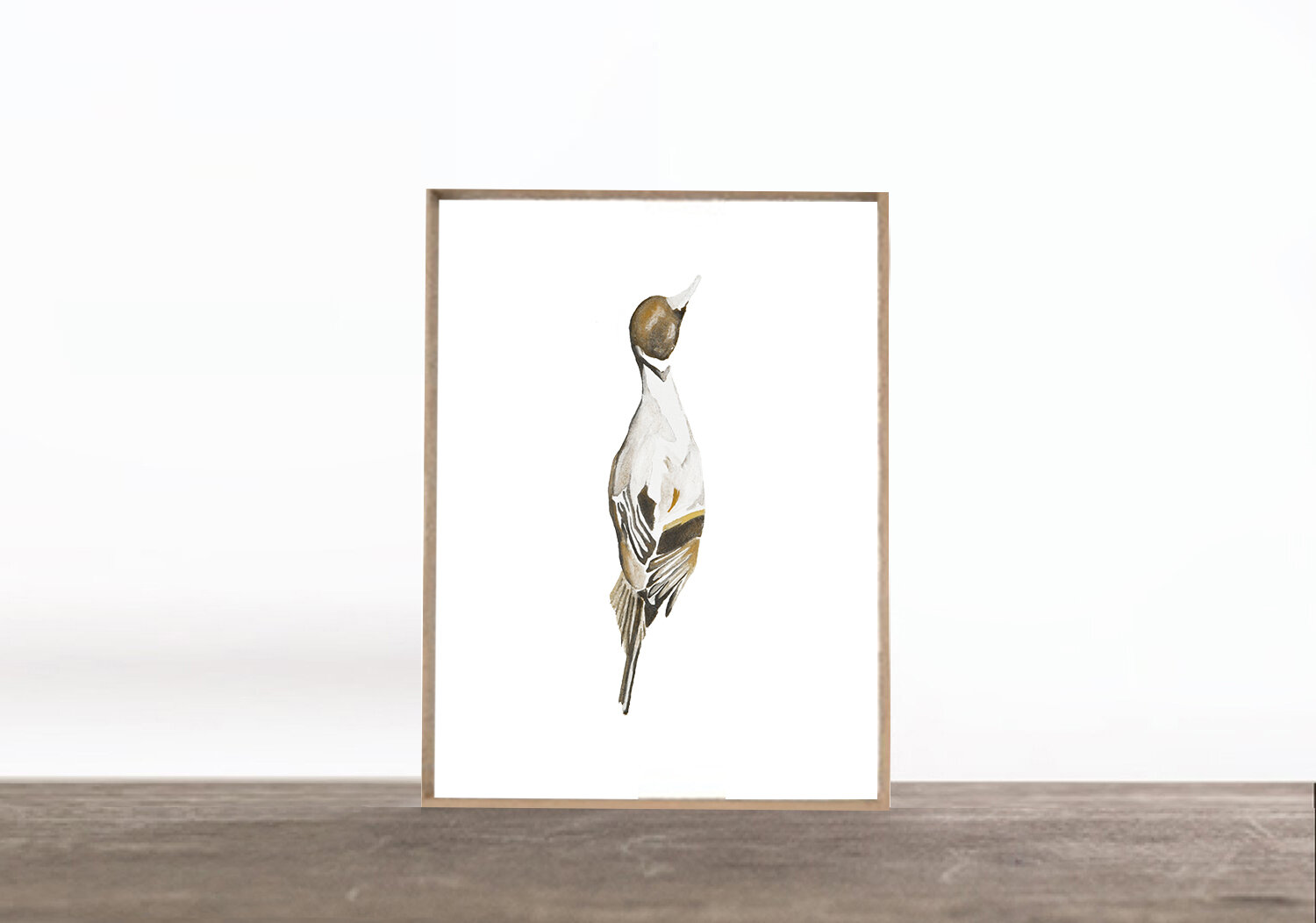 PRINT: RED MALLARD I 