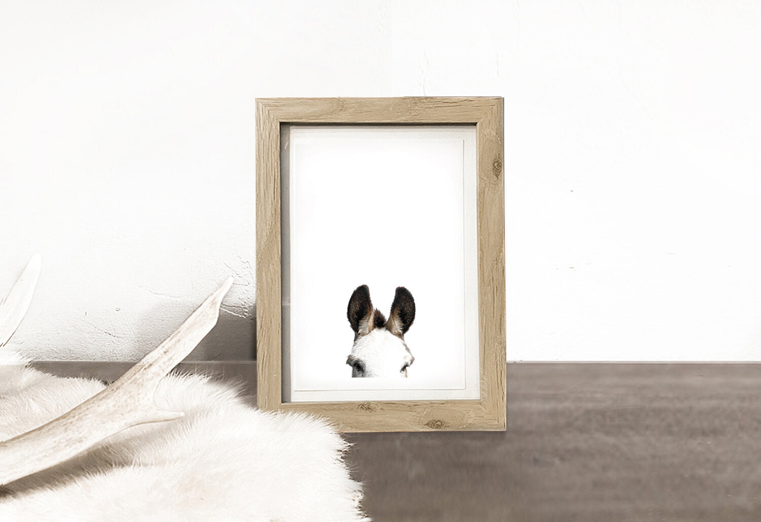 FRAMED PRINT: DONKEY EARS
