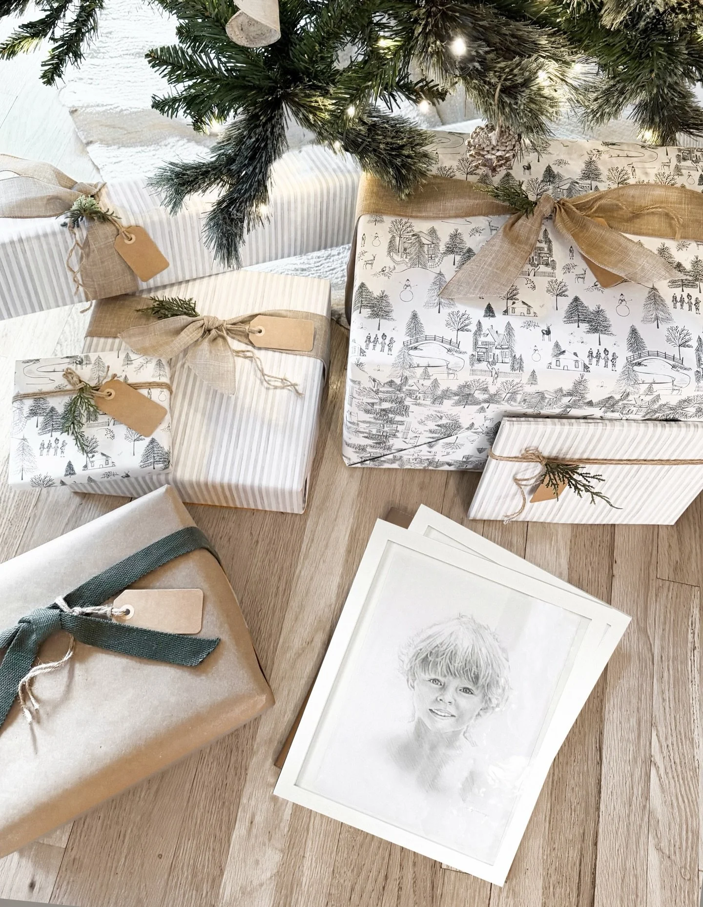 love wrapping the works as much as I love creating them 
____
http://marthagracehenry.com/pencil-sketch-portraits/customchildrensportraits