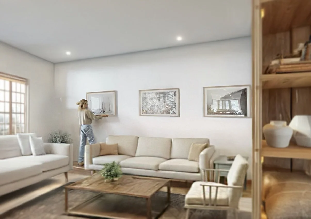 three prints having a lil&rsquo; conversation with one another