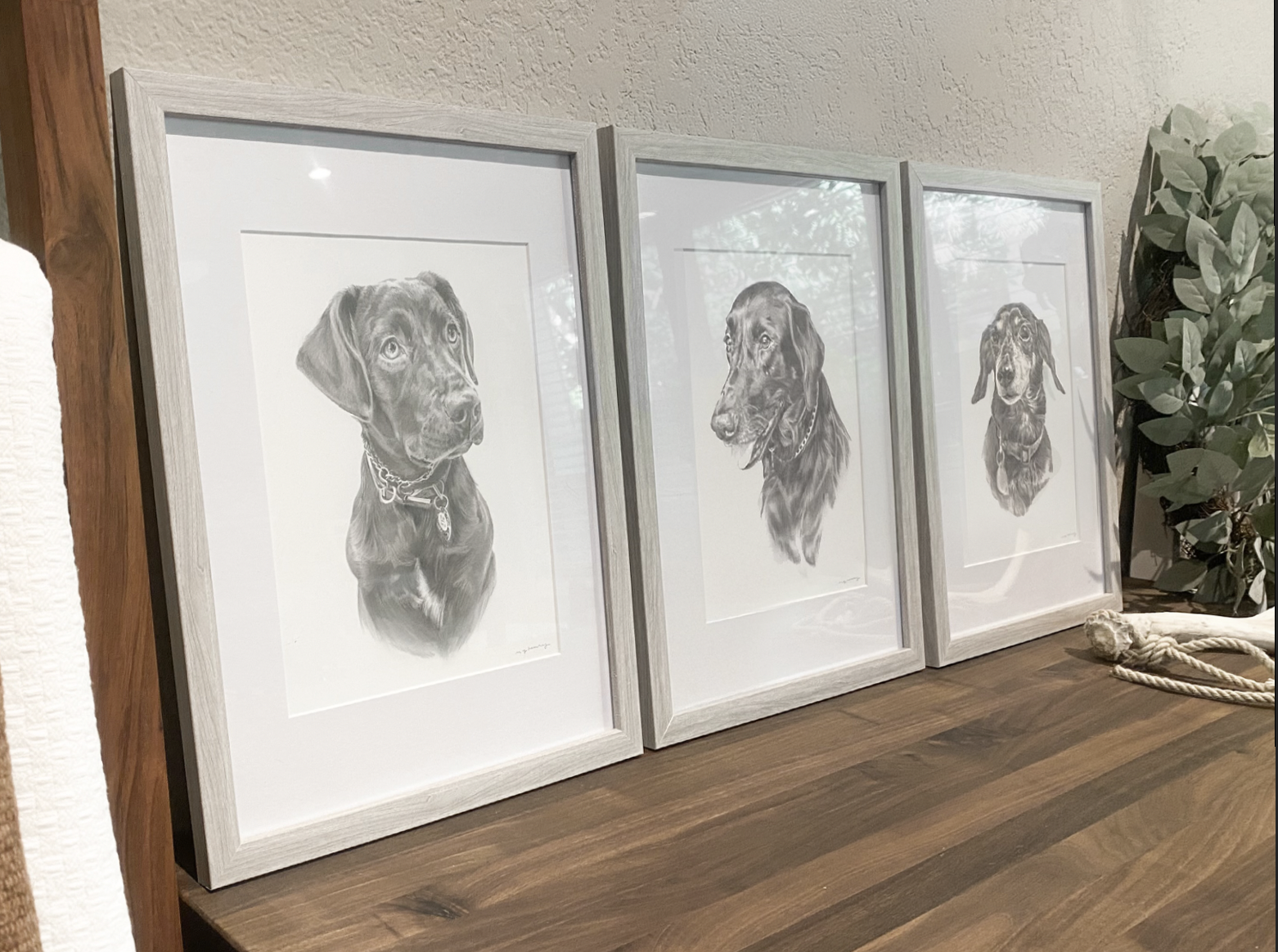 CUSTOM DOG PORTRAIT : PENCIL SKETCH