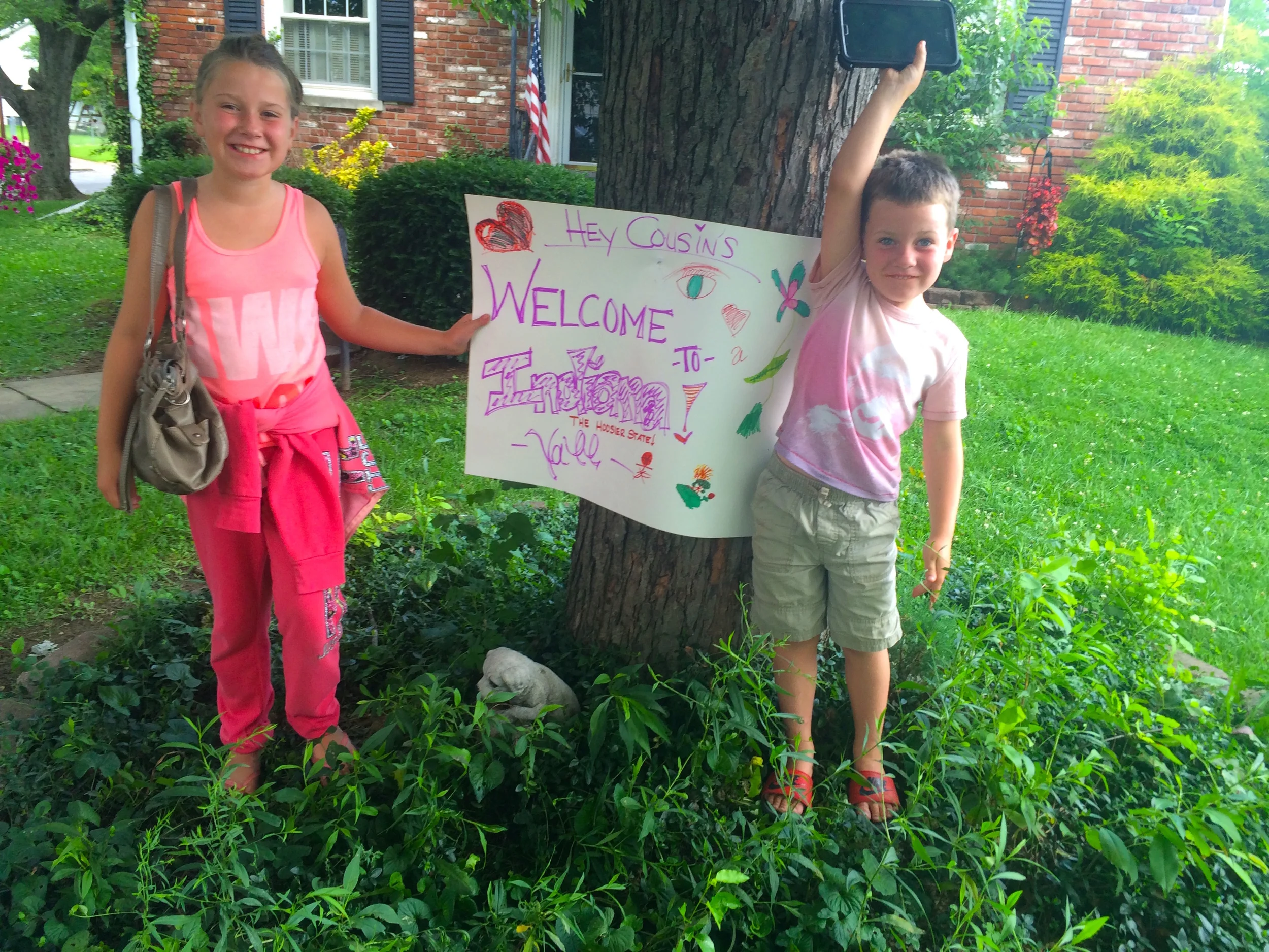 Gracie & Gavin made a wonderful welcoming committee.