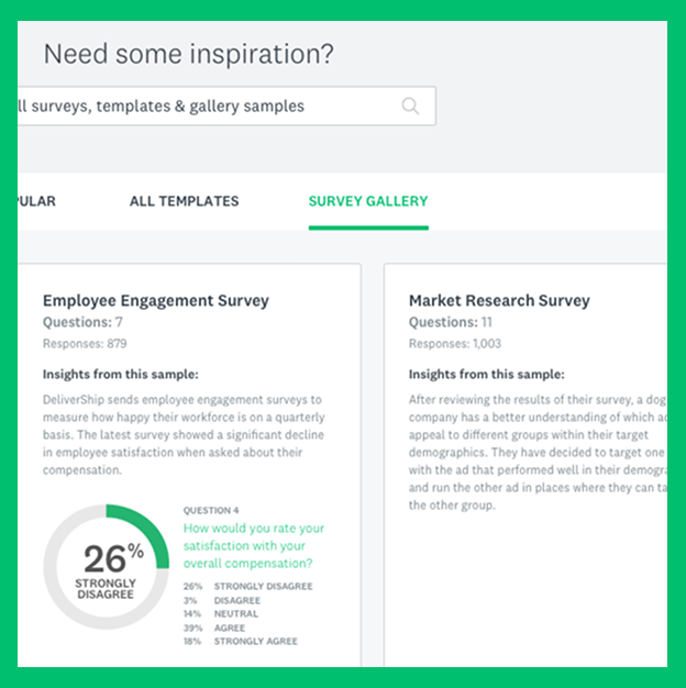 SurveyMonkey Survey Gallery
