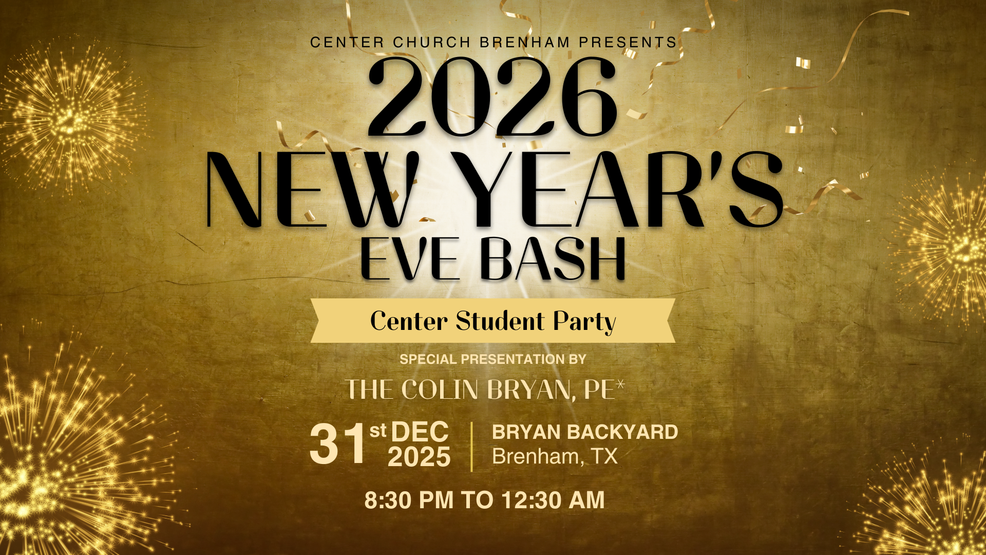 Center Students New Year's Bash