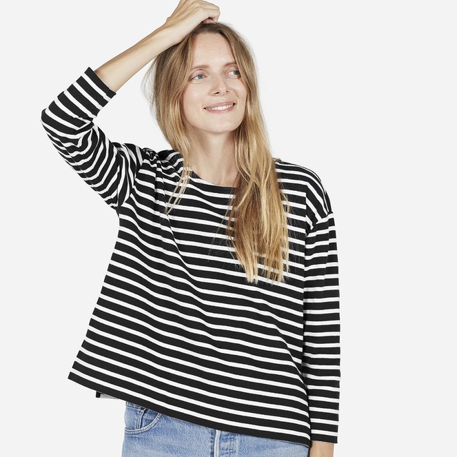 The Boxy Striped Tee via Everlane . 