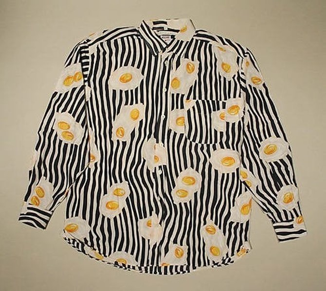 Vintage Moschino Fried Egg Shirt (image via anothermag.com )