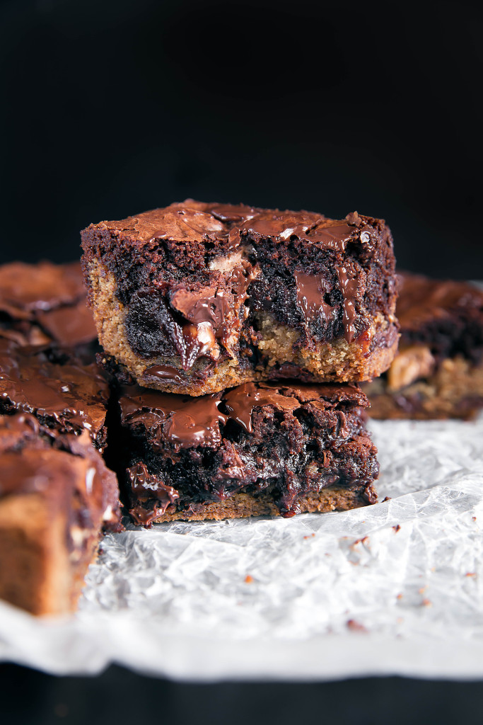I cannot stop salivating looking at Broma Bakery's Chocolate Chip Cookie Brownies . Best of both worlds? (image via bromabakery.com )