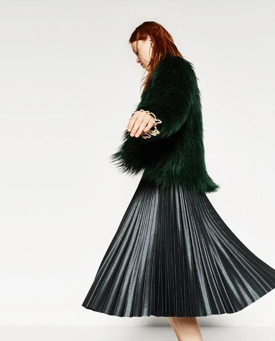 That fur is a nice touch. (via Zara )