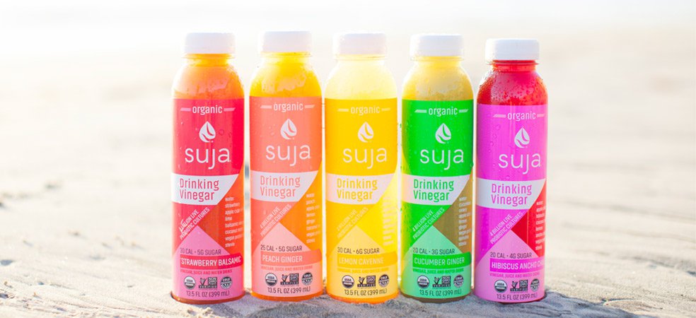 I've tried strawberry balsamic and peach ginger. (image via sujajuice.com)
