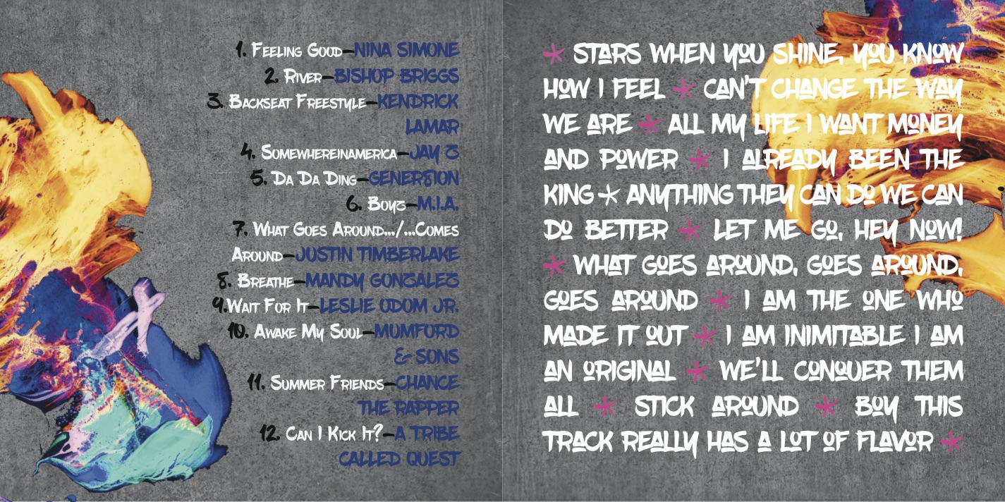 Track listing from 4-panel insert. 