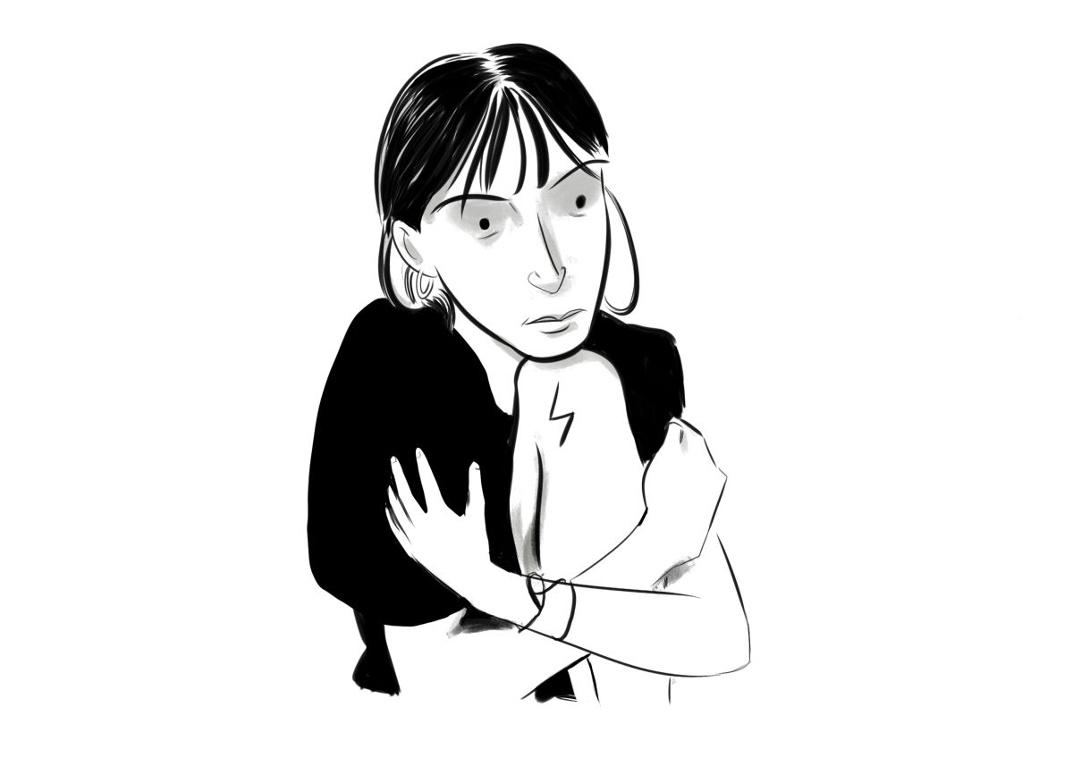 A Picture of Patti Smith with Her Lightning-Bolt Tattoo (By Blythe Roberson and Jason Adam Katzenstein )