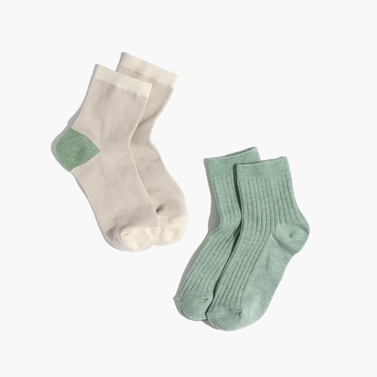 shimmer colorblock ankle socks (via madewell )