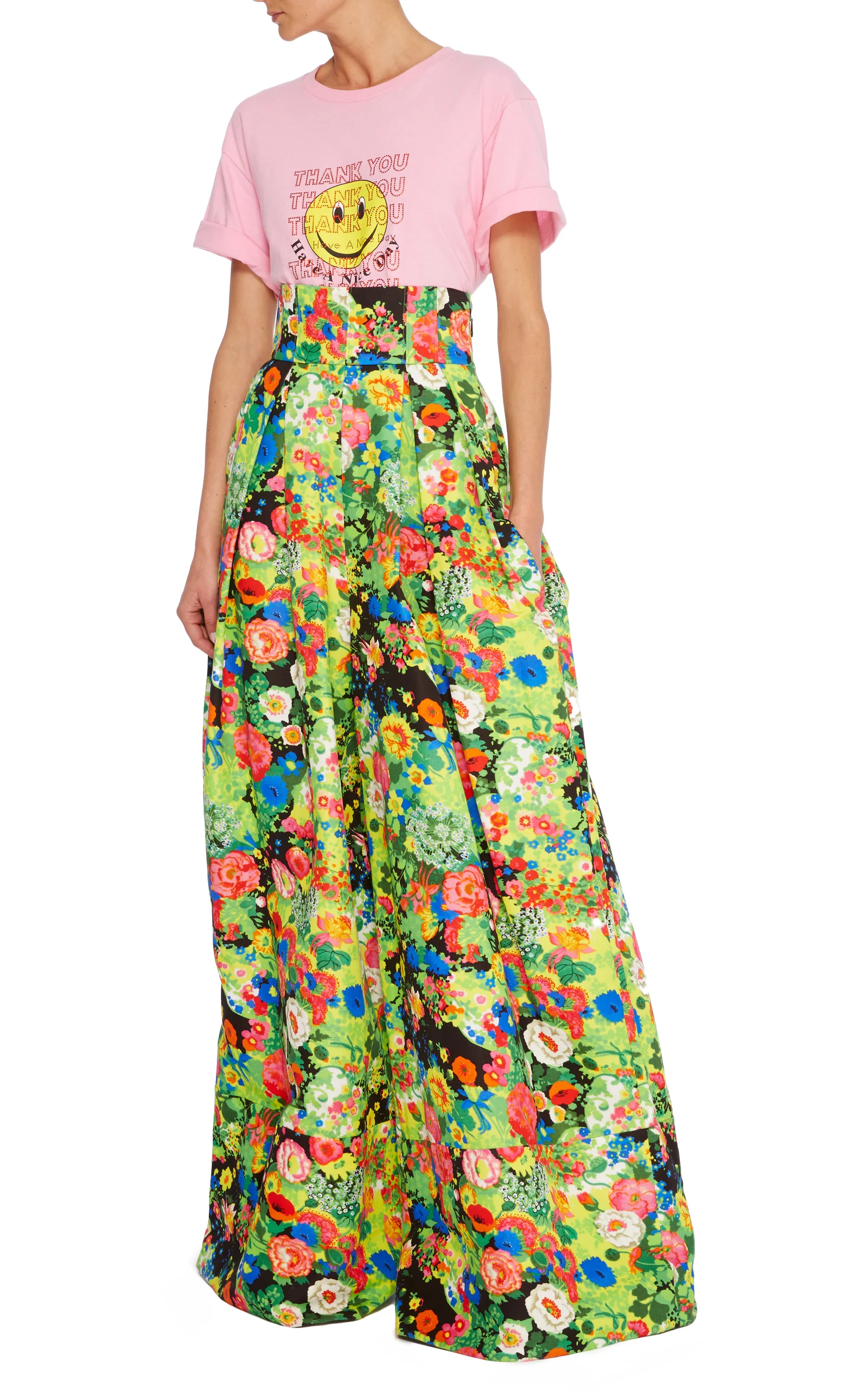 Thank You, Have A Nice Day Cotton Tee & Artichoke Hearts High Waisted Pants. (via modaoperandi )